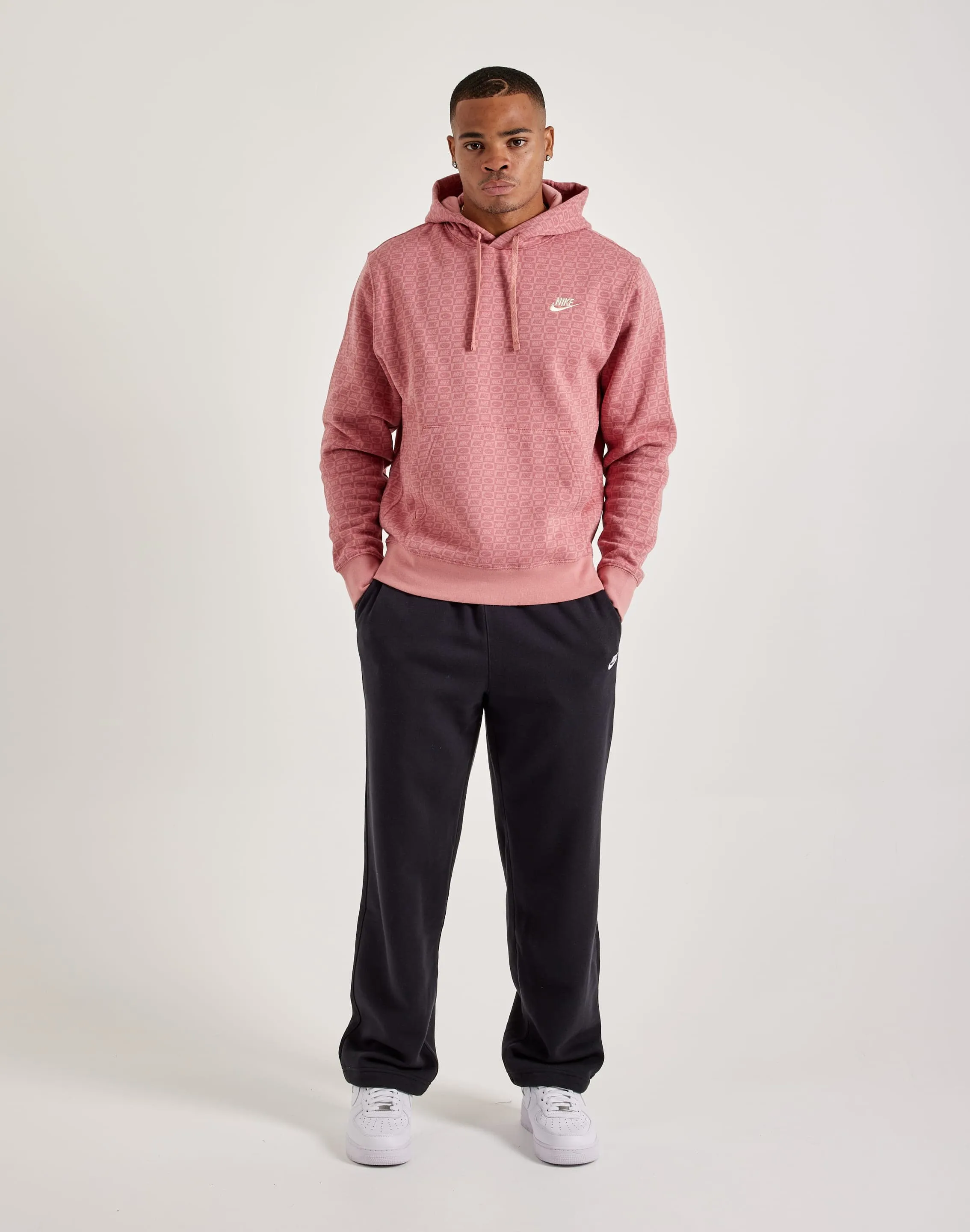 Nike Monogram Club Fleece Pullover Hoodie