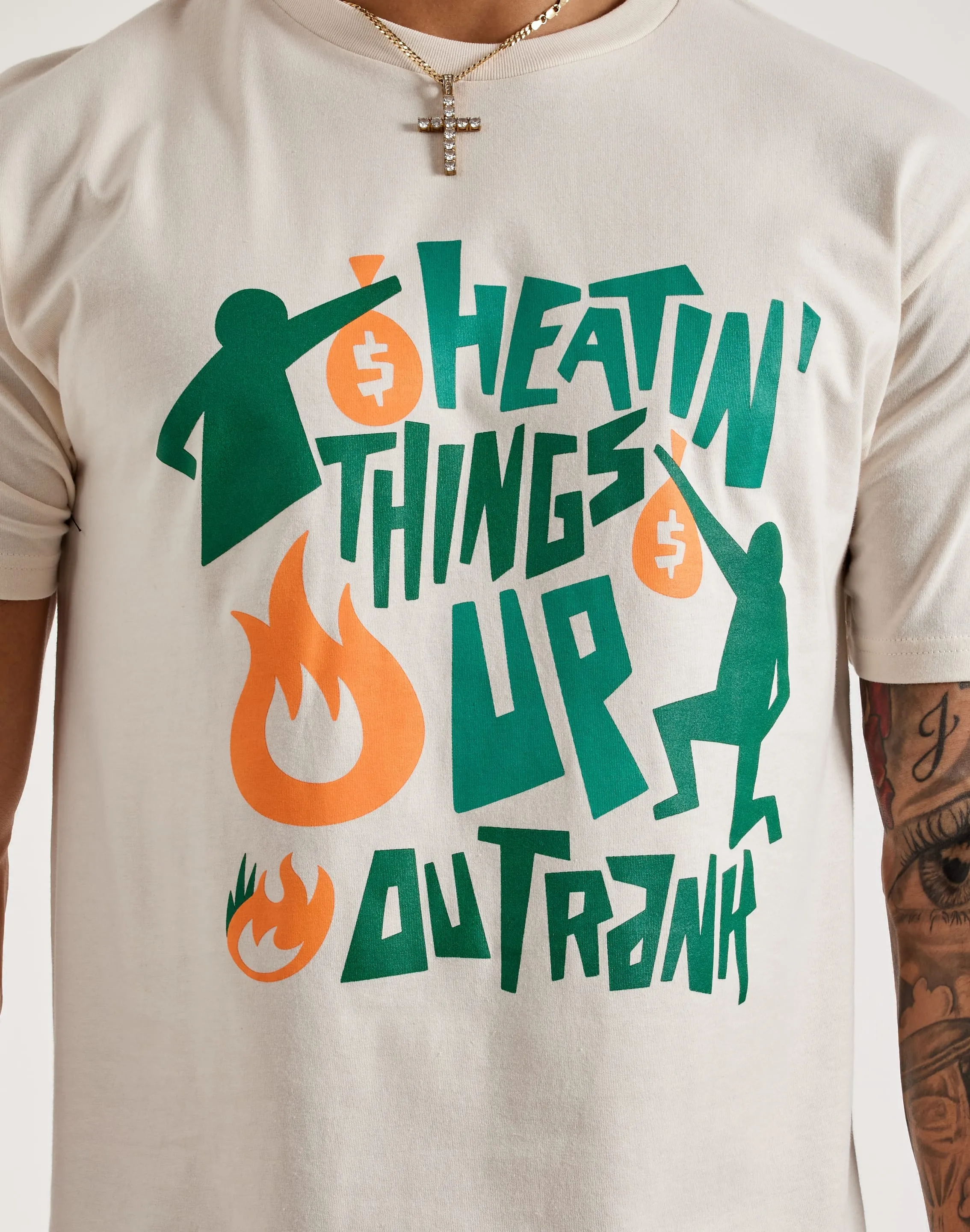 Outrank Heatin Things Up Tee