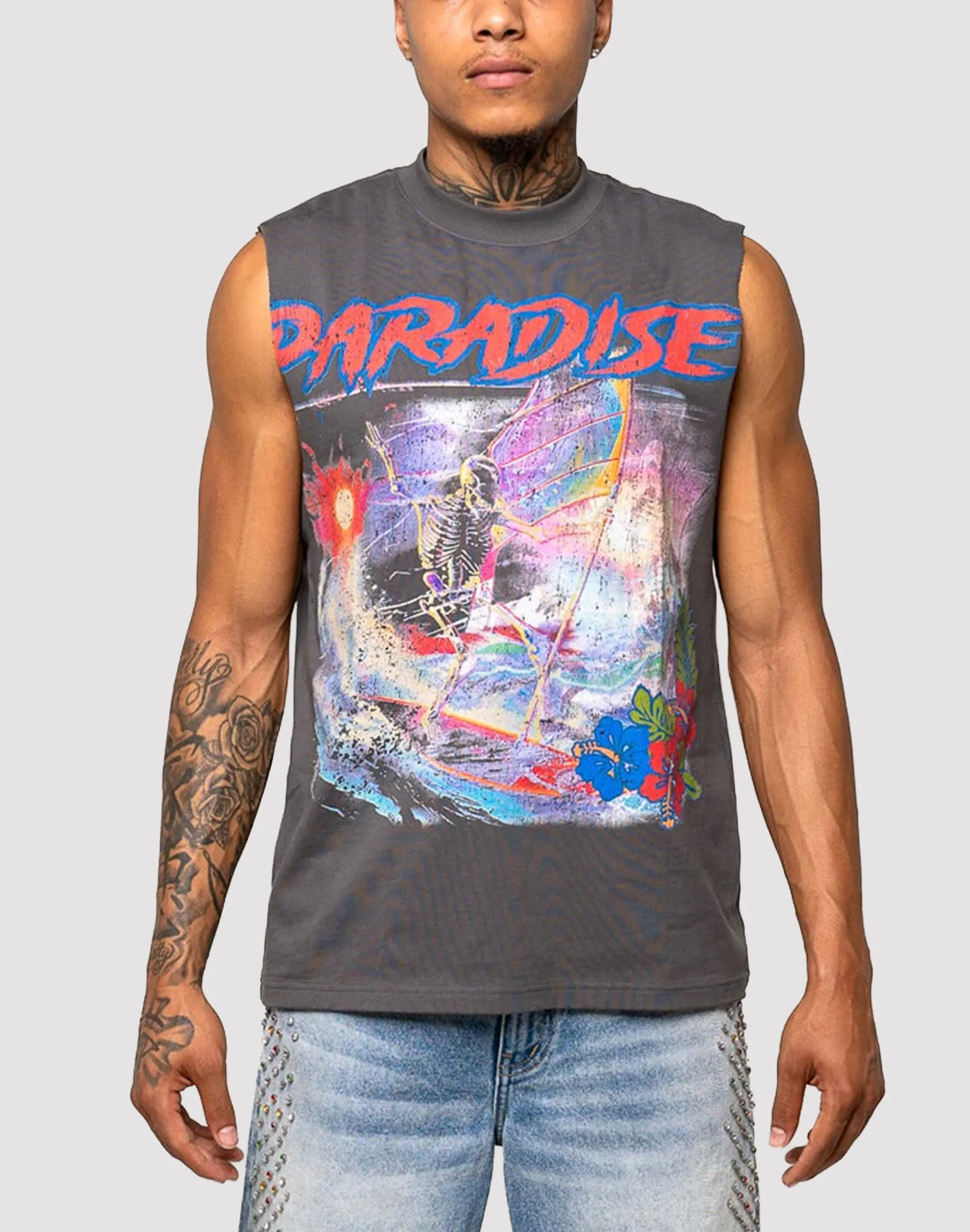 Paradise Lost Control Your Wave Muscle Tee