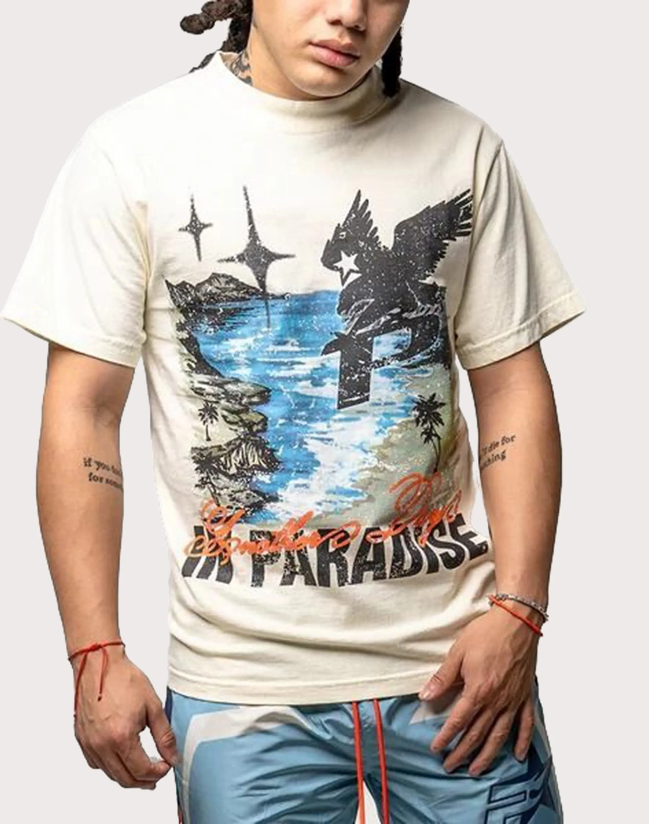 Paradise Lost Paradise Lost Paradiso Island Men's Cream Tee