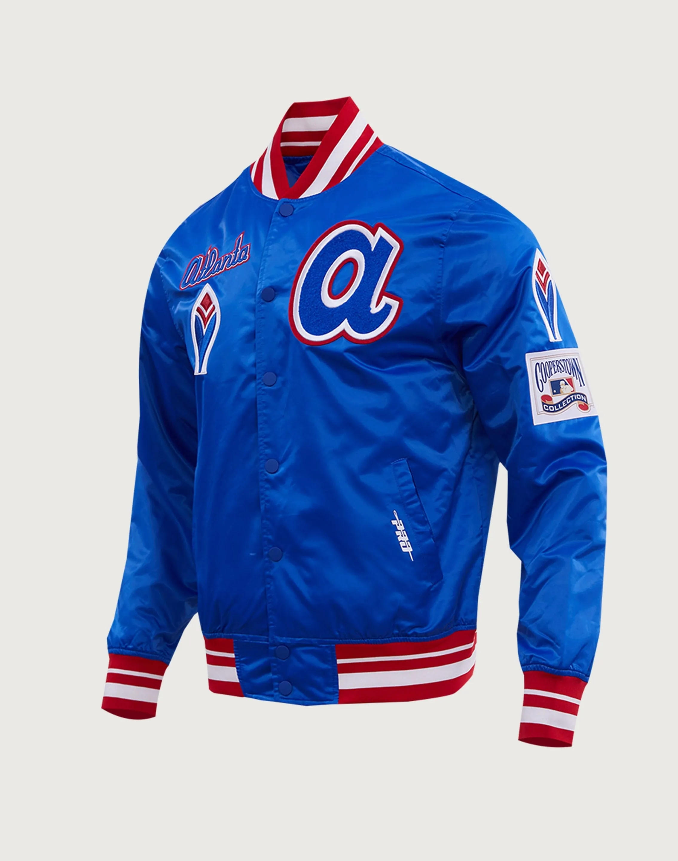 Pro Standard Atlanta Braves Retro Classic Rib Satin Jacket