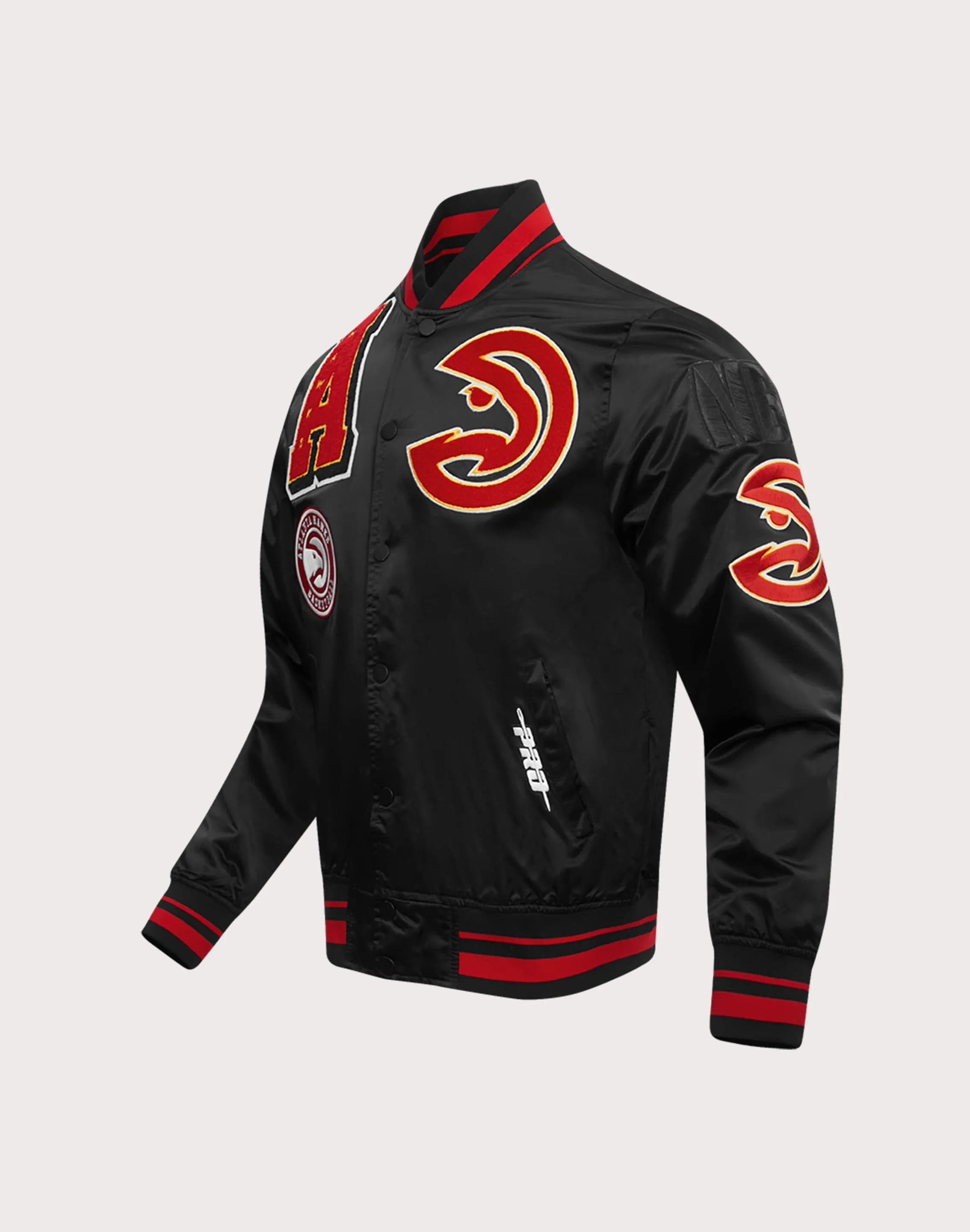 Pro Standard Atlanta Hawks Mashup Rib Satin Jacket
