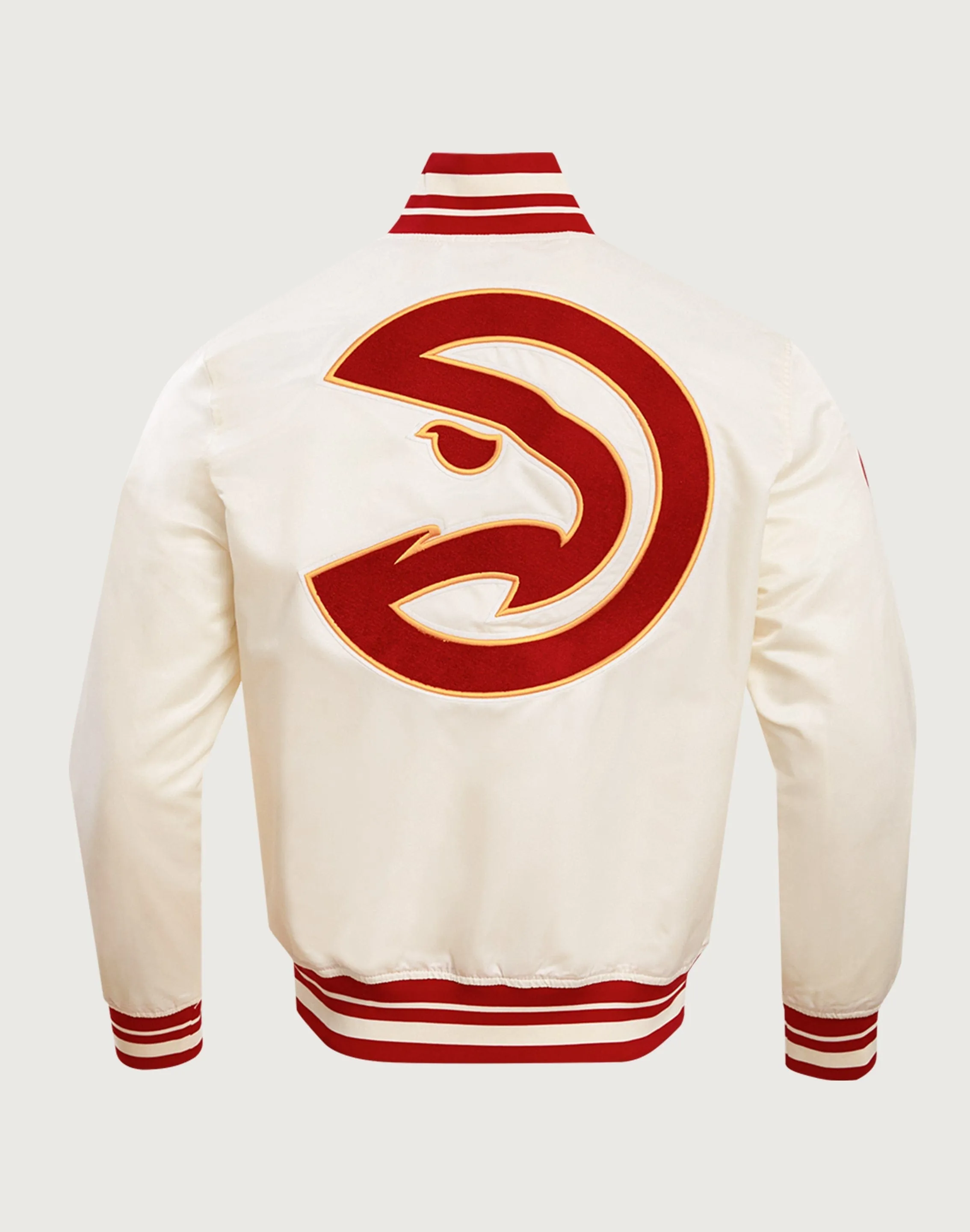Pro Standard Atlanta Hawks Retro Classic Rib Satin Jacket