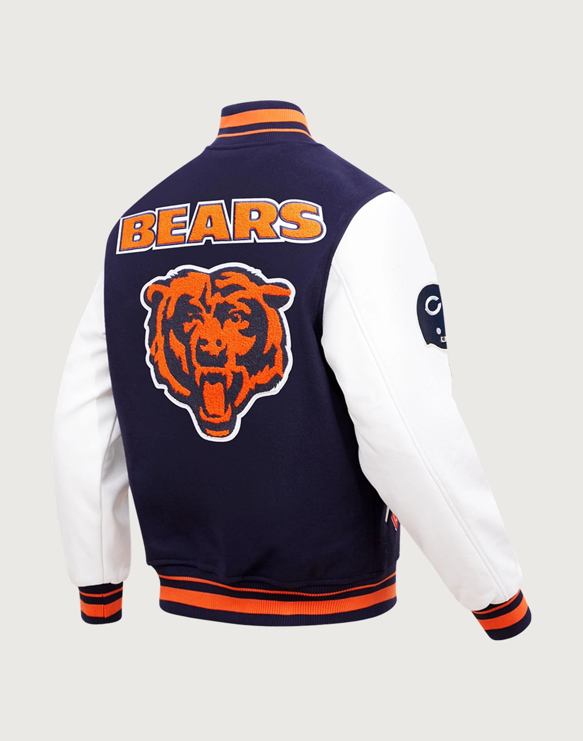 Pro Standard Chicago Bears Retro Classic Rib Wool Varsity Jacket