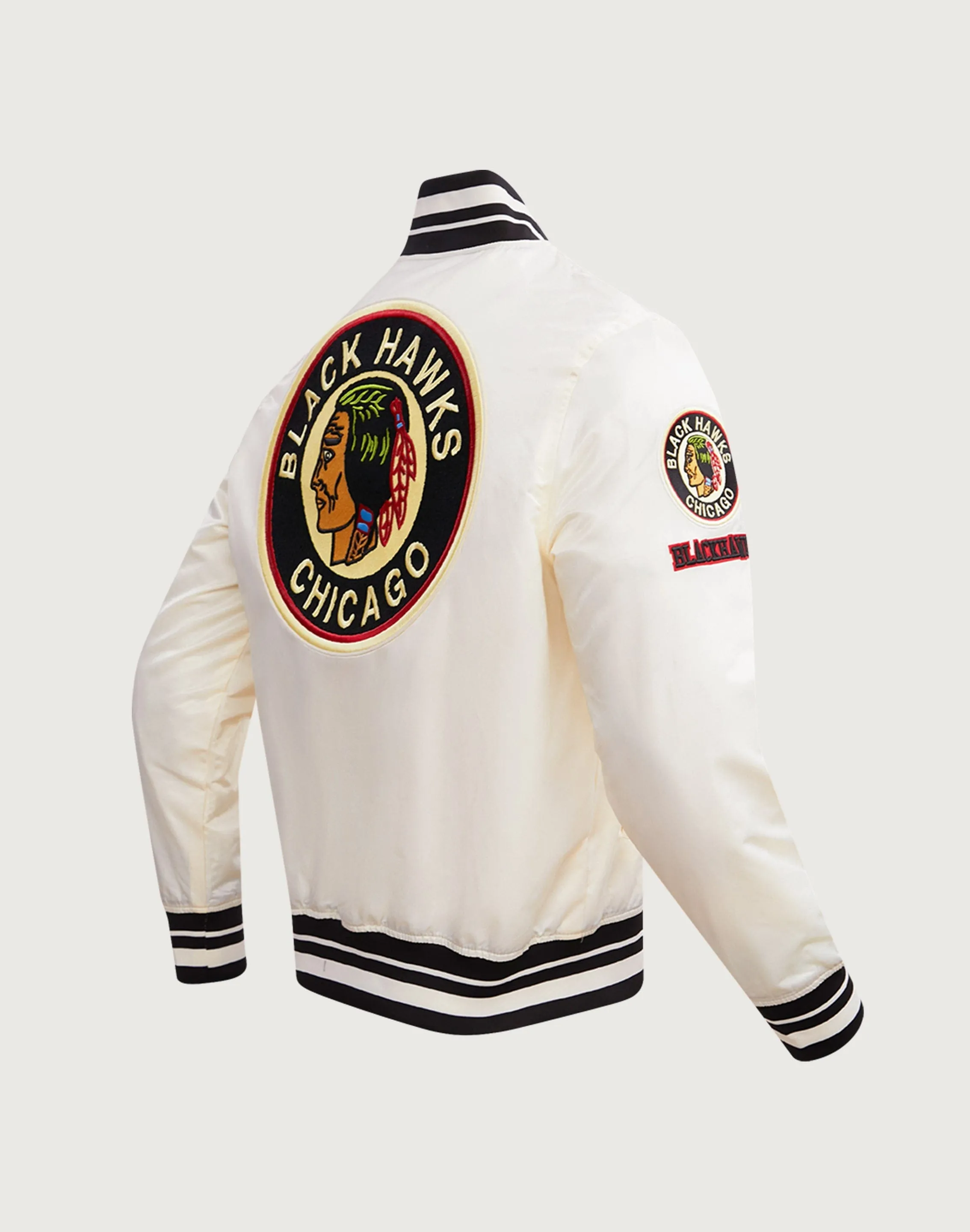 Pro Standard Chicago Blackhawks Retro Classic Rib Satin Jacket