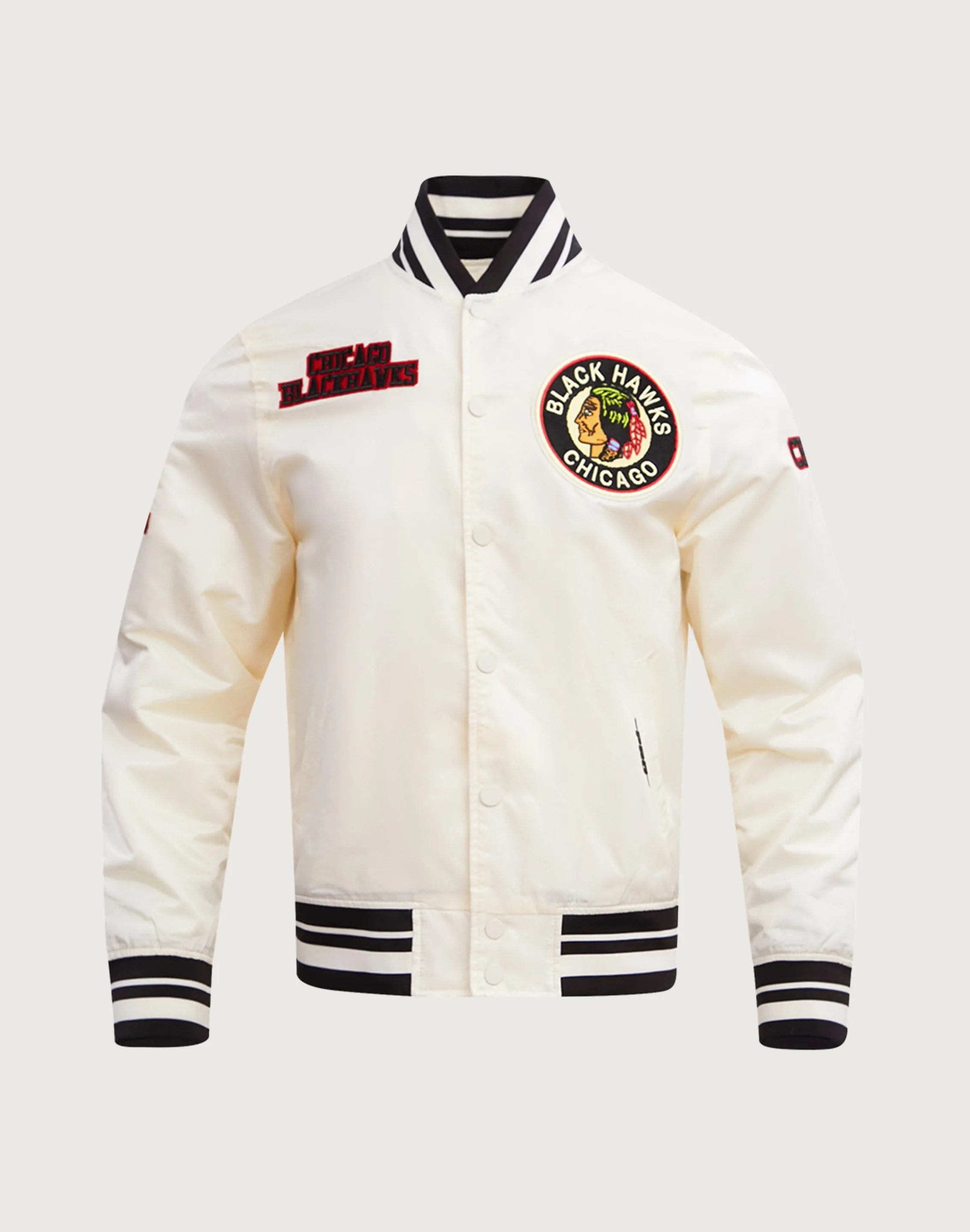 Pro Standard Chicago Blackhawks Retro Classic Rib Satin Jacket