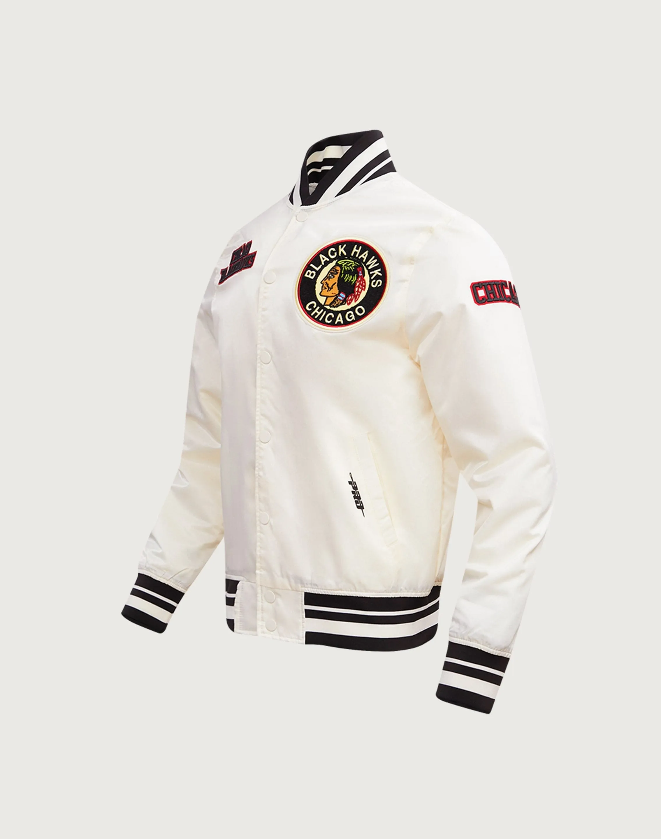 Pro Standard Chicago Blackhawks Retro Classic Rib Satin Jacket