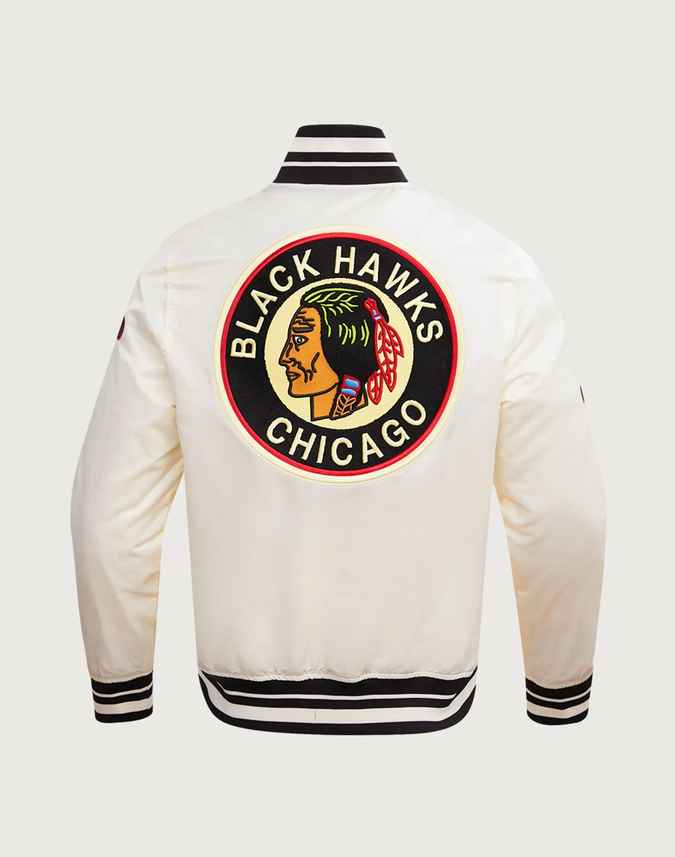 Pro Standard Chicago Blackhawks Retro Classic Rib Satin Jacket