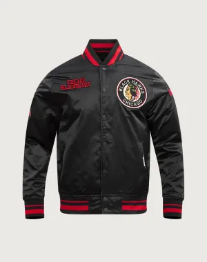 Pro Standard Chicago Blackhawks Retro Classic Rib Satin Jacket