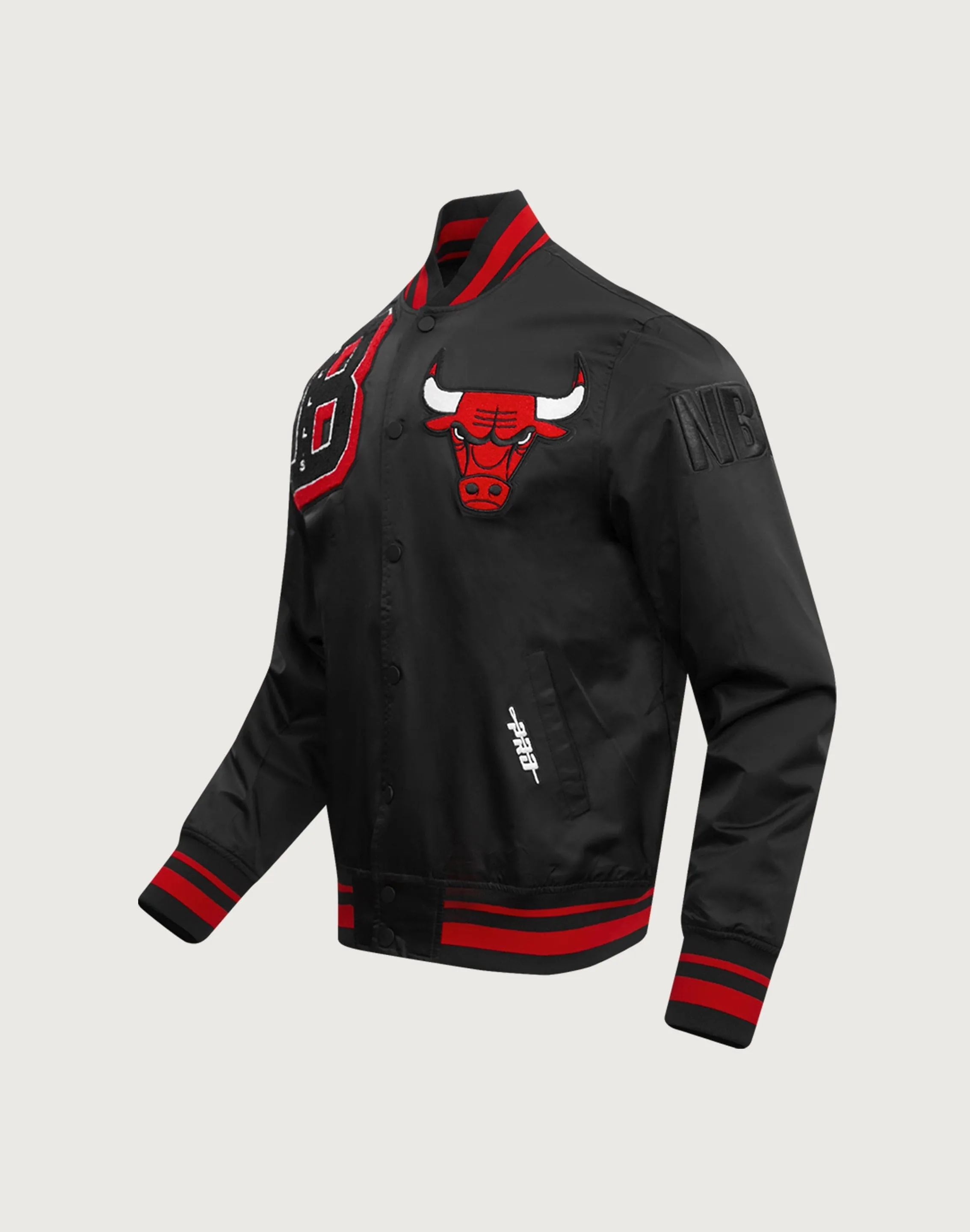 Pro Standard Chicago Bulls Mashup Rib Satin Jacket