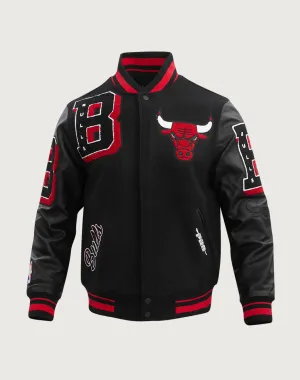 Pro Standard Chicago Bulls Mashup Rib Wool Varsity Jacket