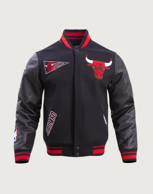 Pro Standard Chicago Bulls Retro Classic Rib Wool Varsity Jacket