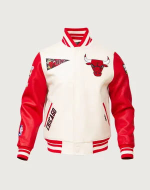 Pro Standard Chicago Bulls Retro Classic Rib Wool Varsity Jacket