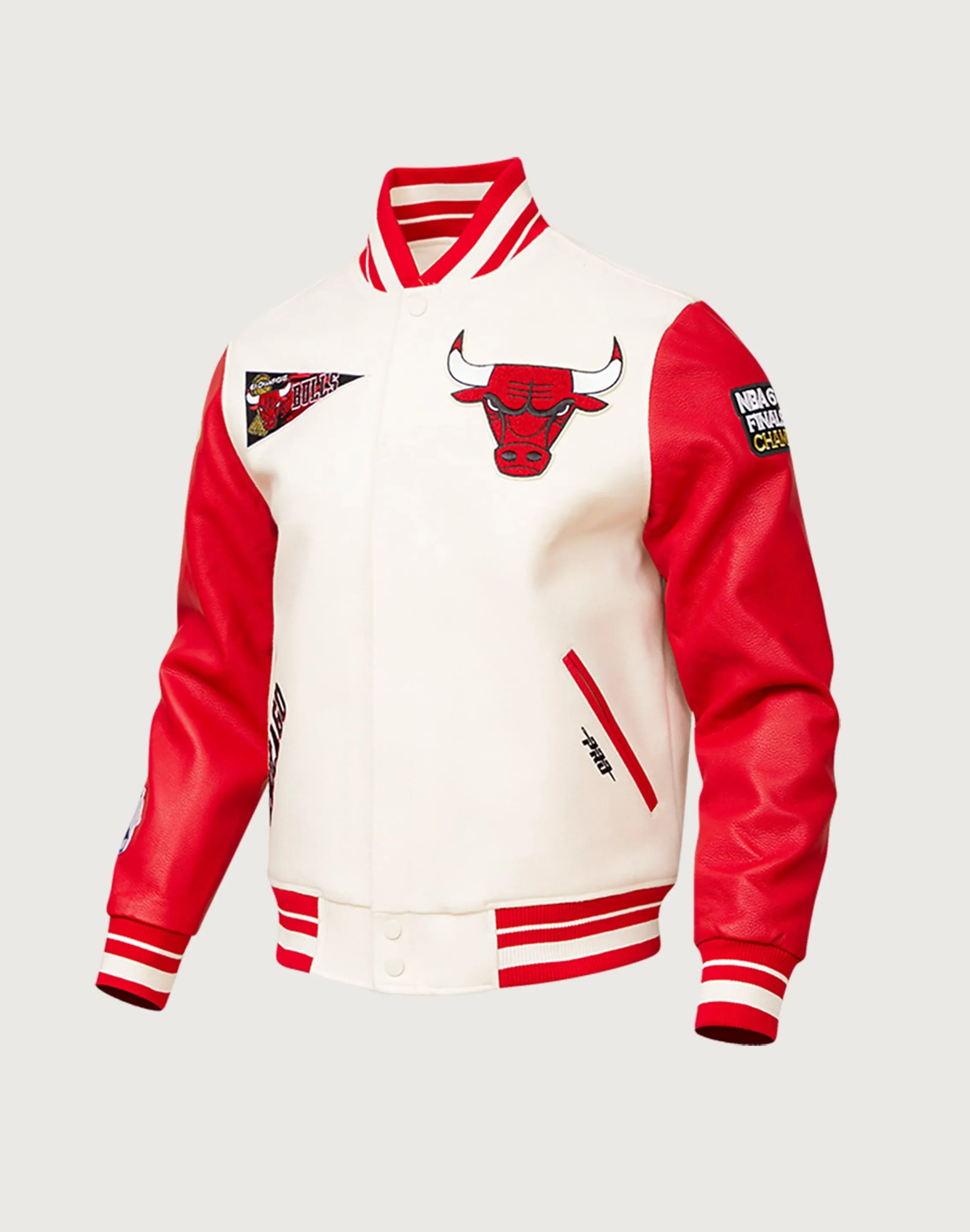 Pro Standard Chicago Bulls Retro Classic Rib Wool Varsity Jacket
