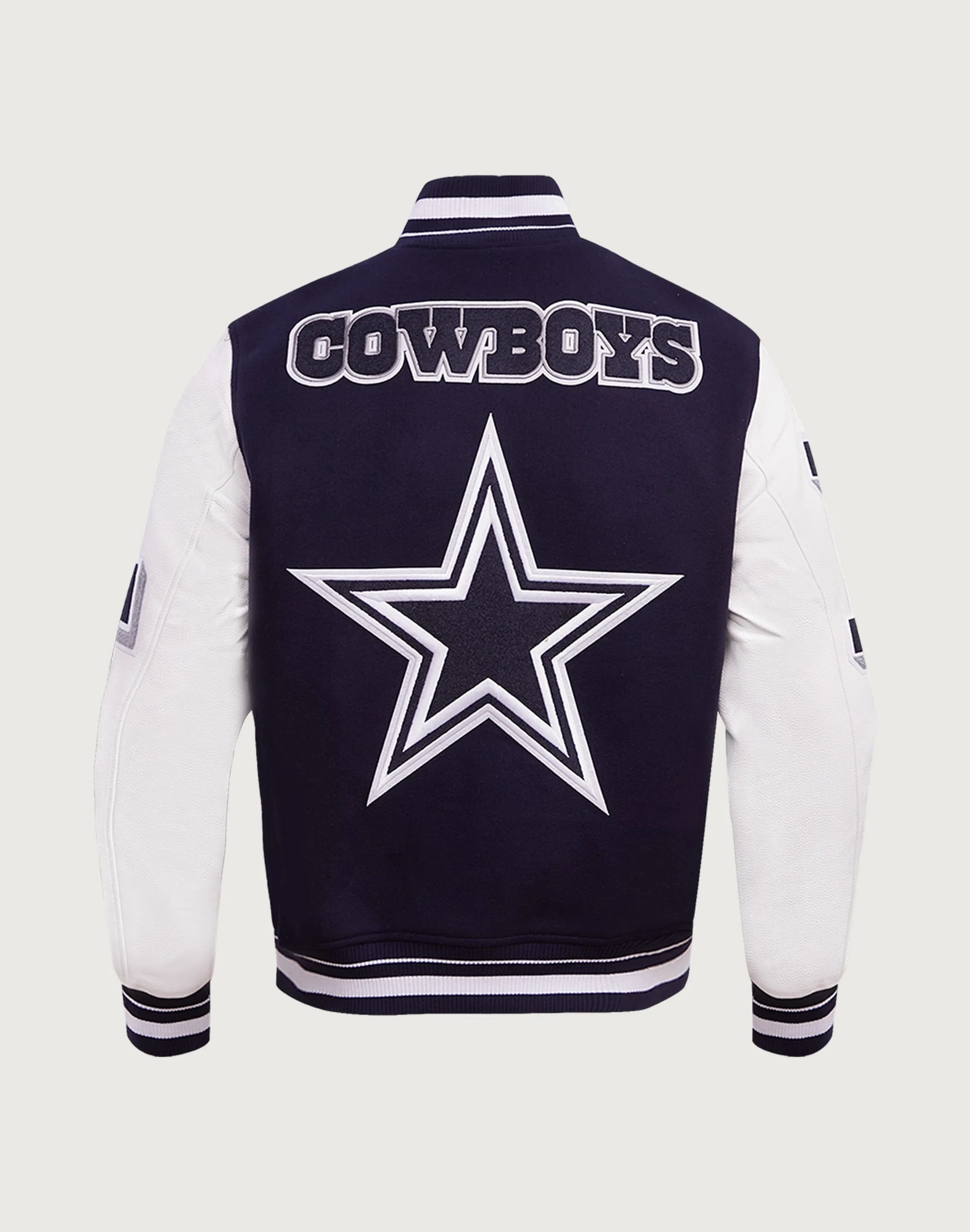 Pro Standard Dallas Cowboys Mashup Rib Wool Varsity Jacket