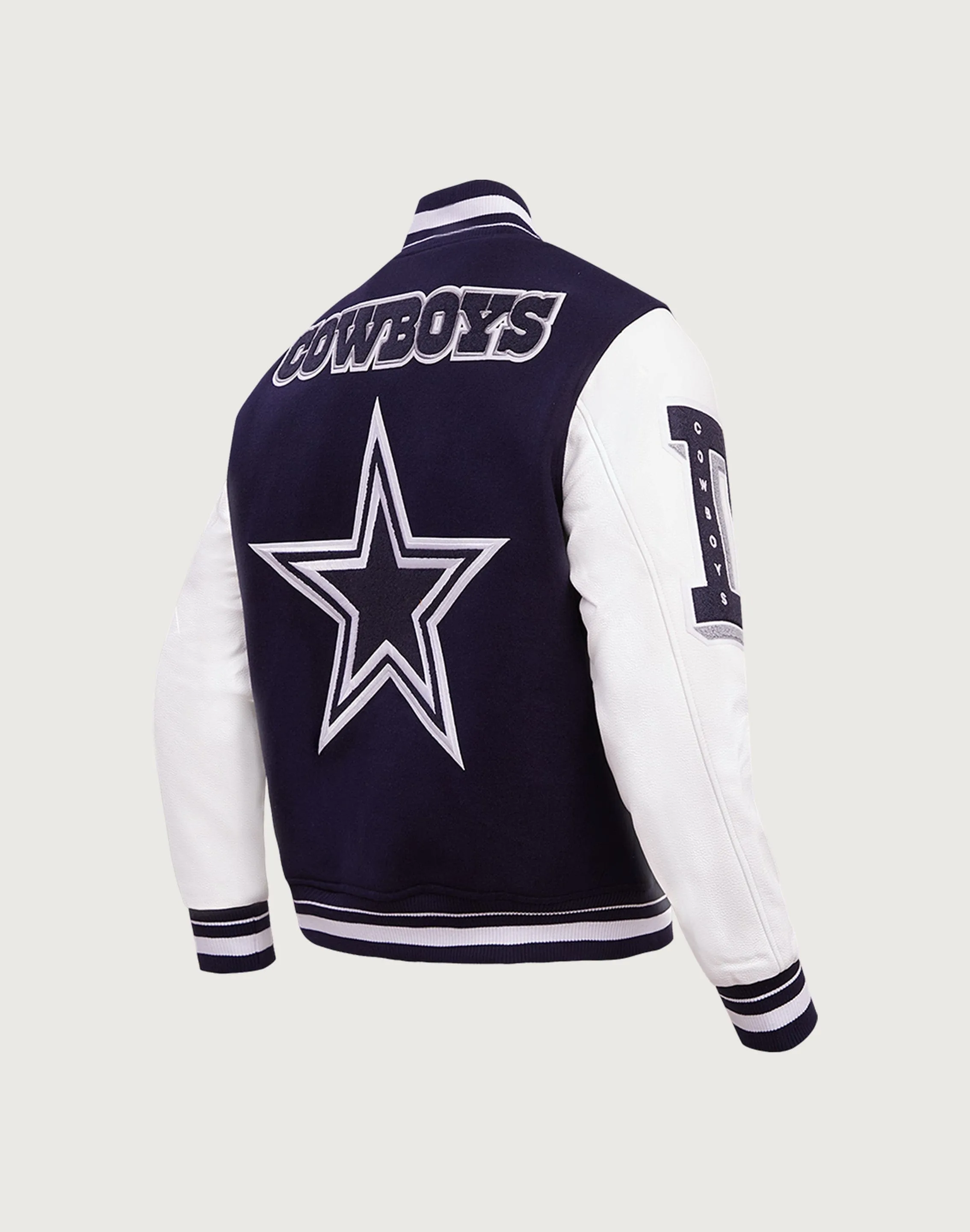 Pro Standard Dallas Cowboys Mashup Rib Wool Varsity Jacket