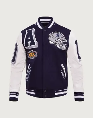 Pro Standard Dallas Cowboys Mashup Rib Wool Varsity Jacket