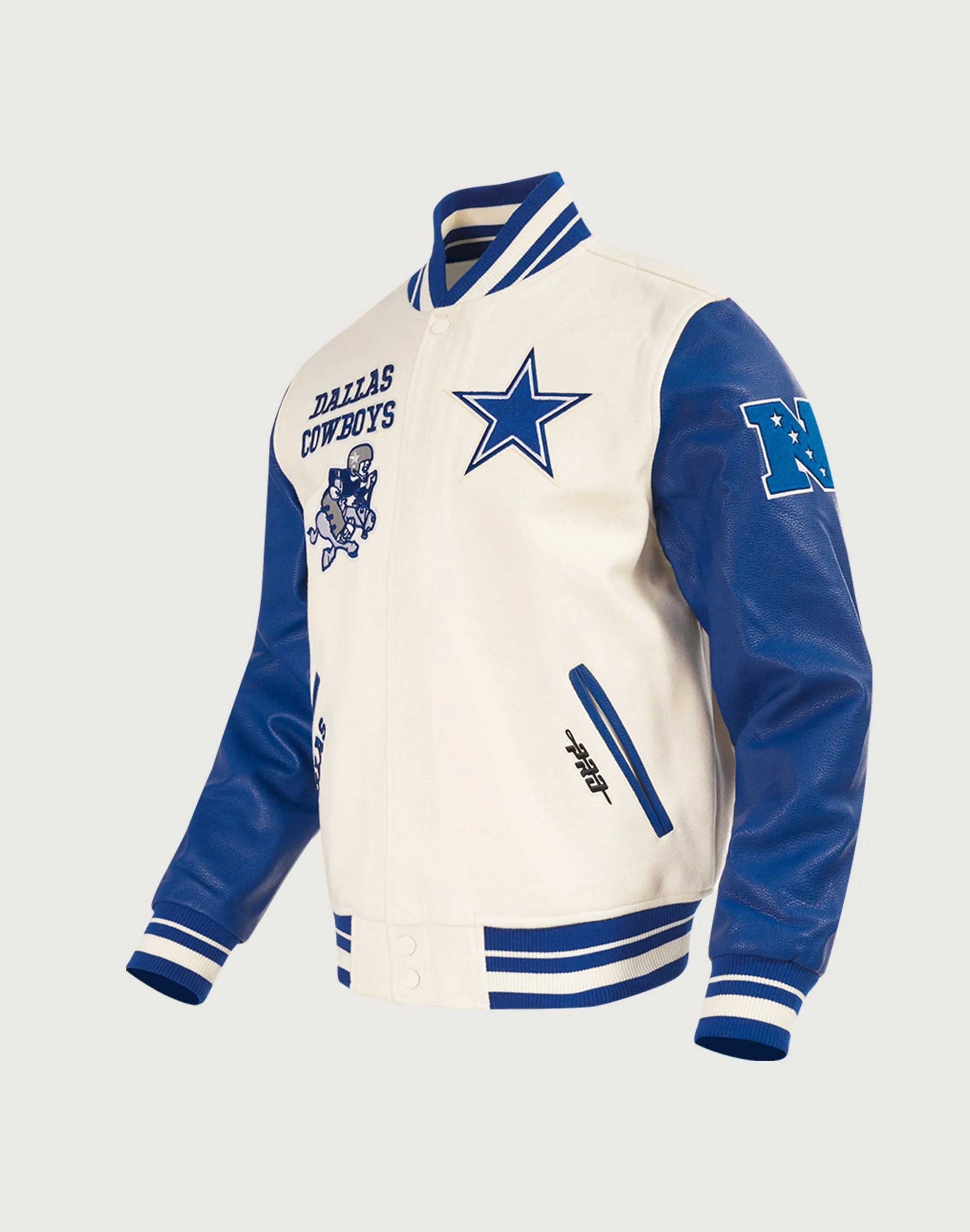 Pro Standard Dallas Cowboys Retro Classic Rib Wool Varsity Jacket