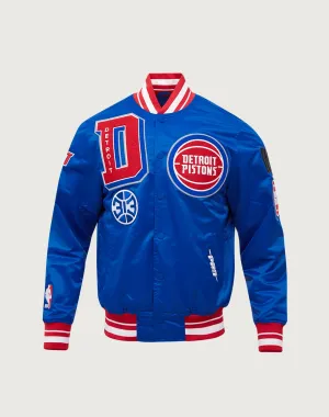 Pro Standard Detroit Pistons Mashup Rib Satin Jacket
