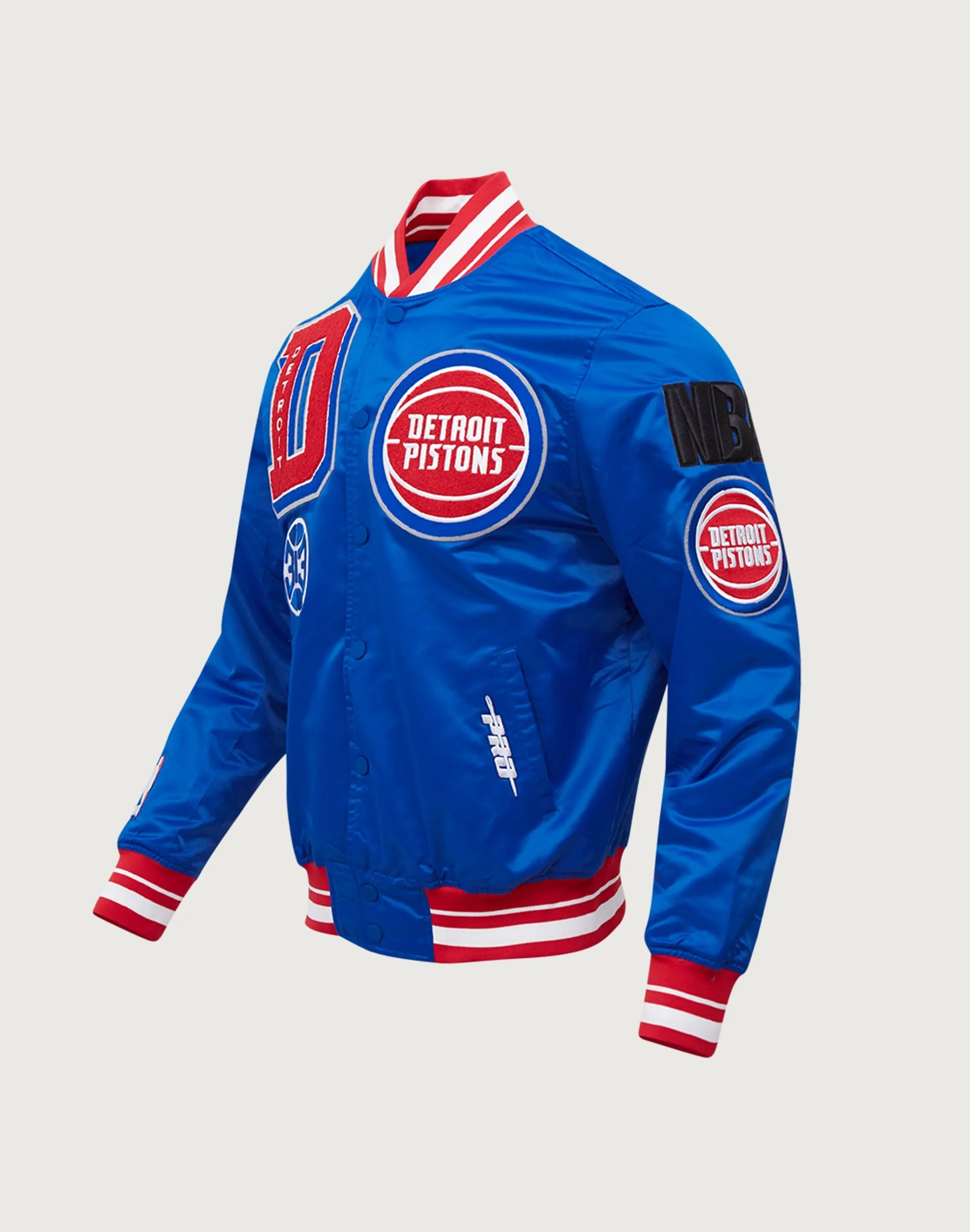 Pro Standard Detroit Pistons Mashup Rib Satin Jacket