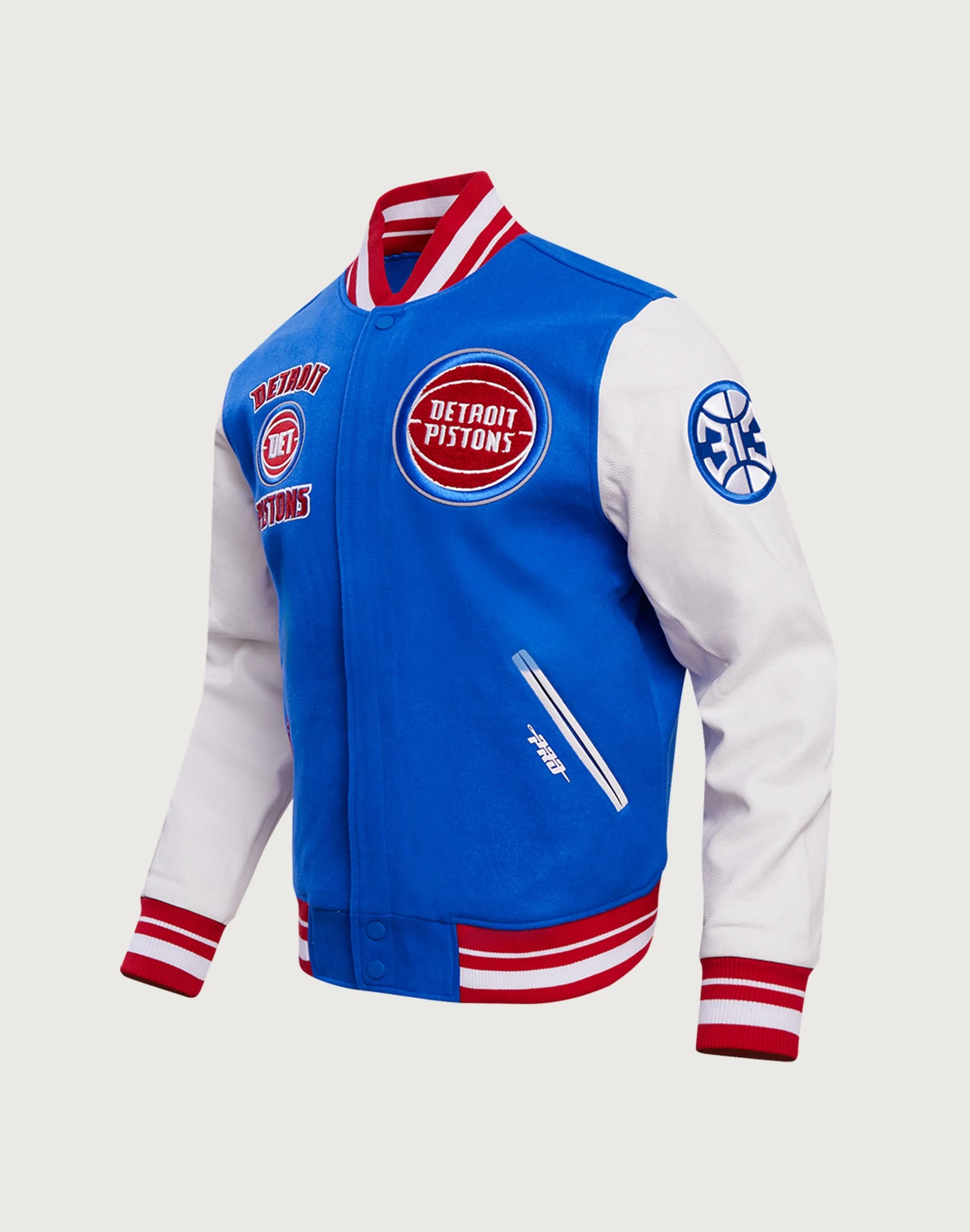Pro Standard Detroit Pistons Retro Classic Rib Wool Varsity Jacket