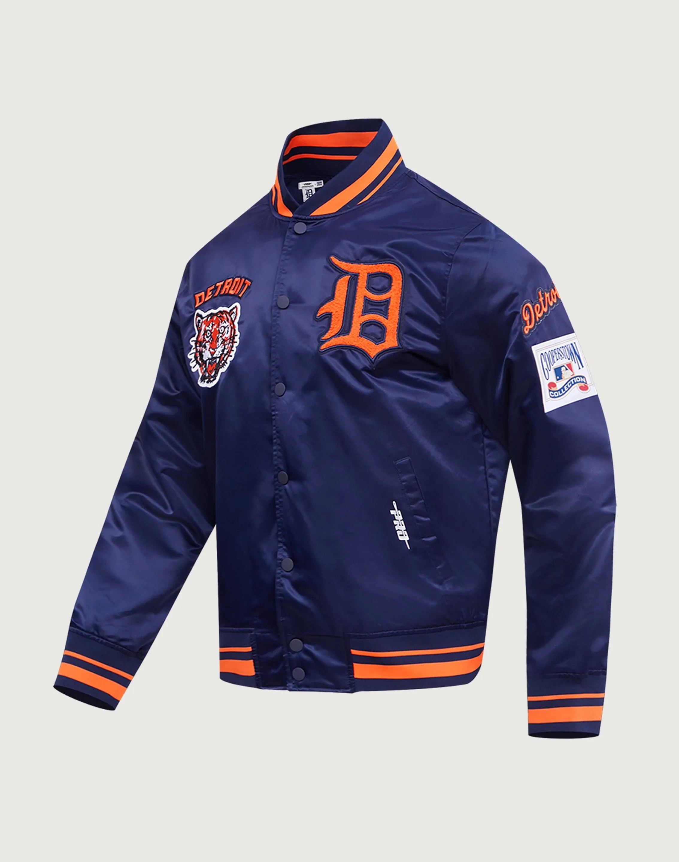 Pro Standard Detroit Tigers Retro Classic Rib Satin Jacket