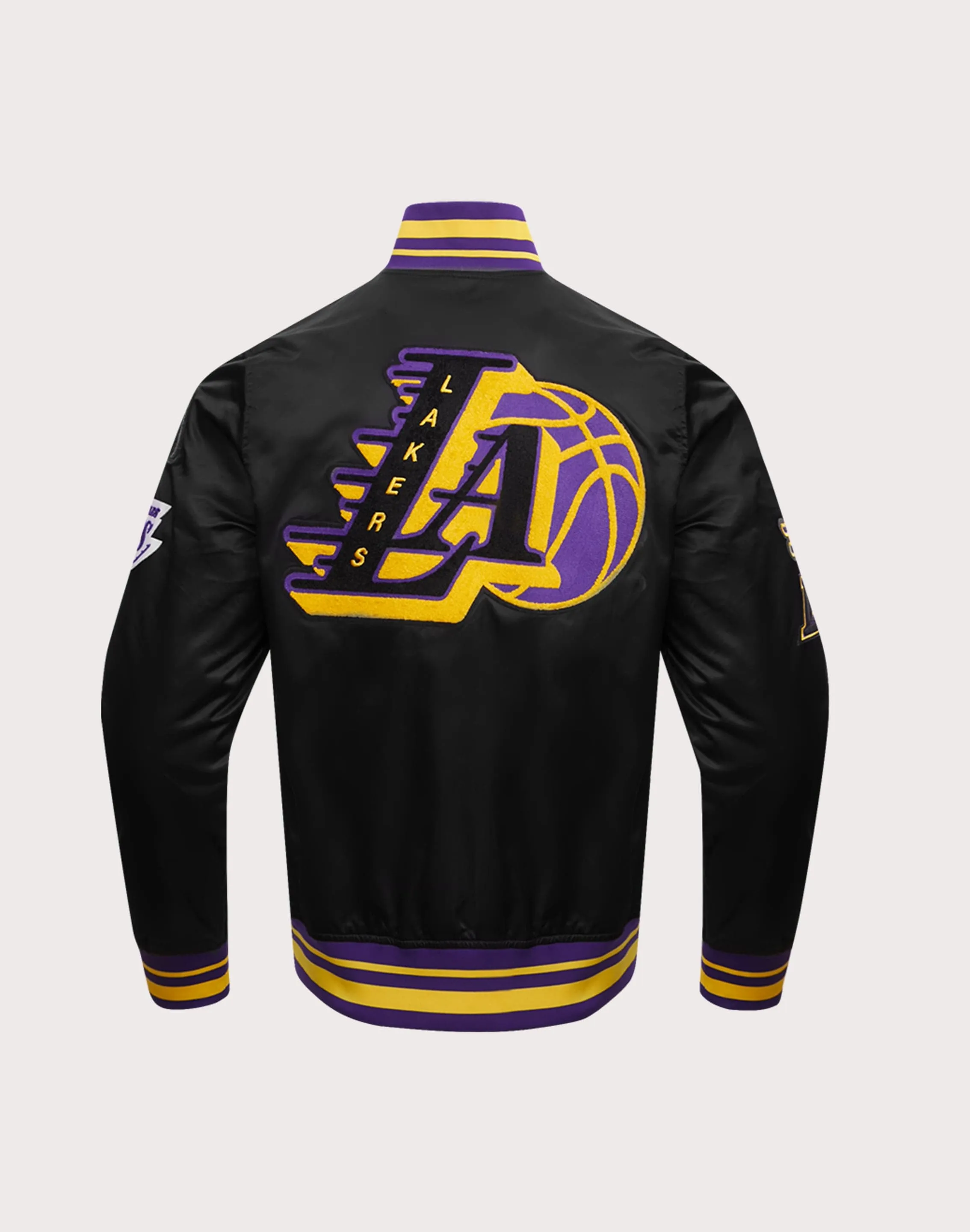 Pro Standard Los Angeles Lakers Mashup Rib Satin Jacket