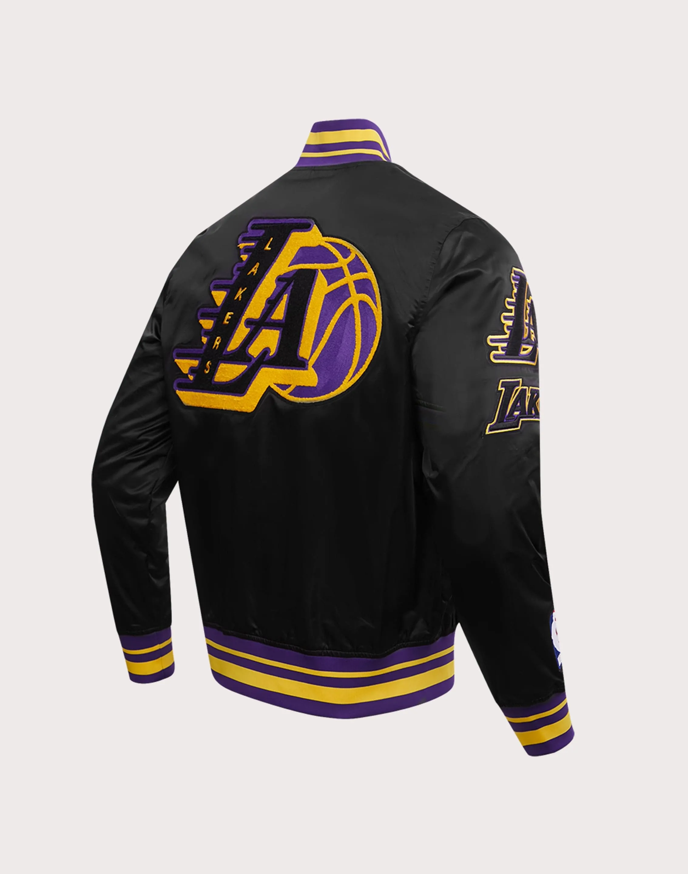 Pro Standard Los Angeles Lakers Mashup Rib Satin Jacket