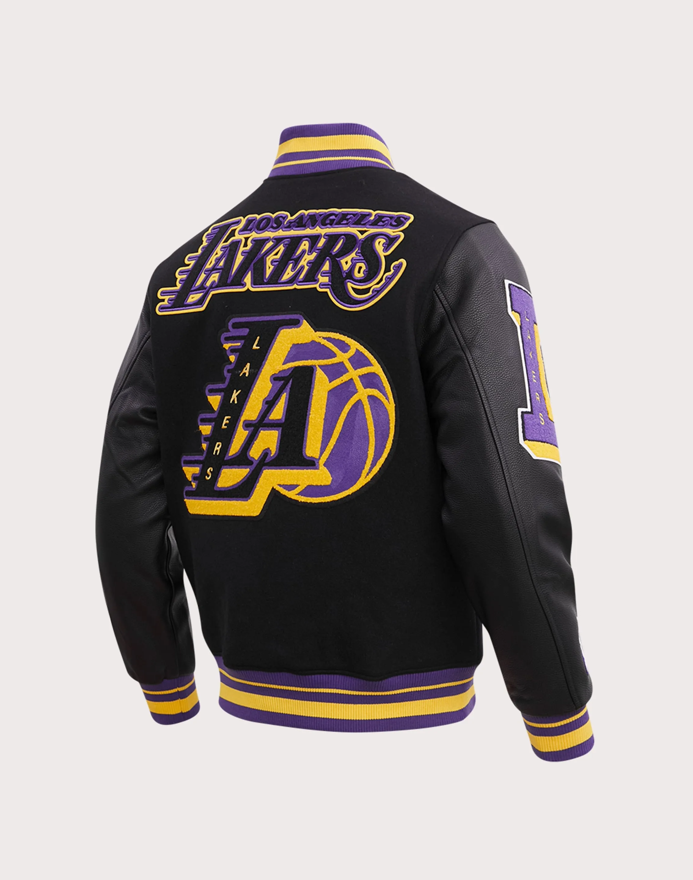 Pro Standard Los Angeles Lakers Mashup Rib Wool Varsity Jacket