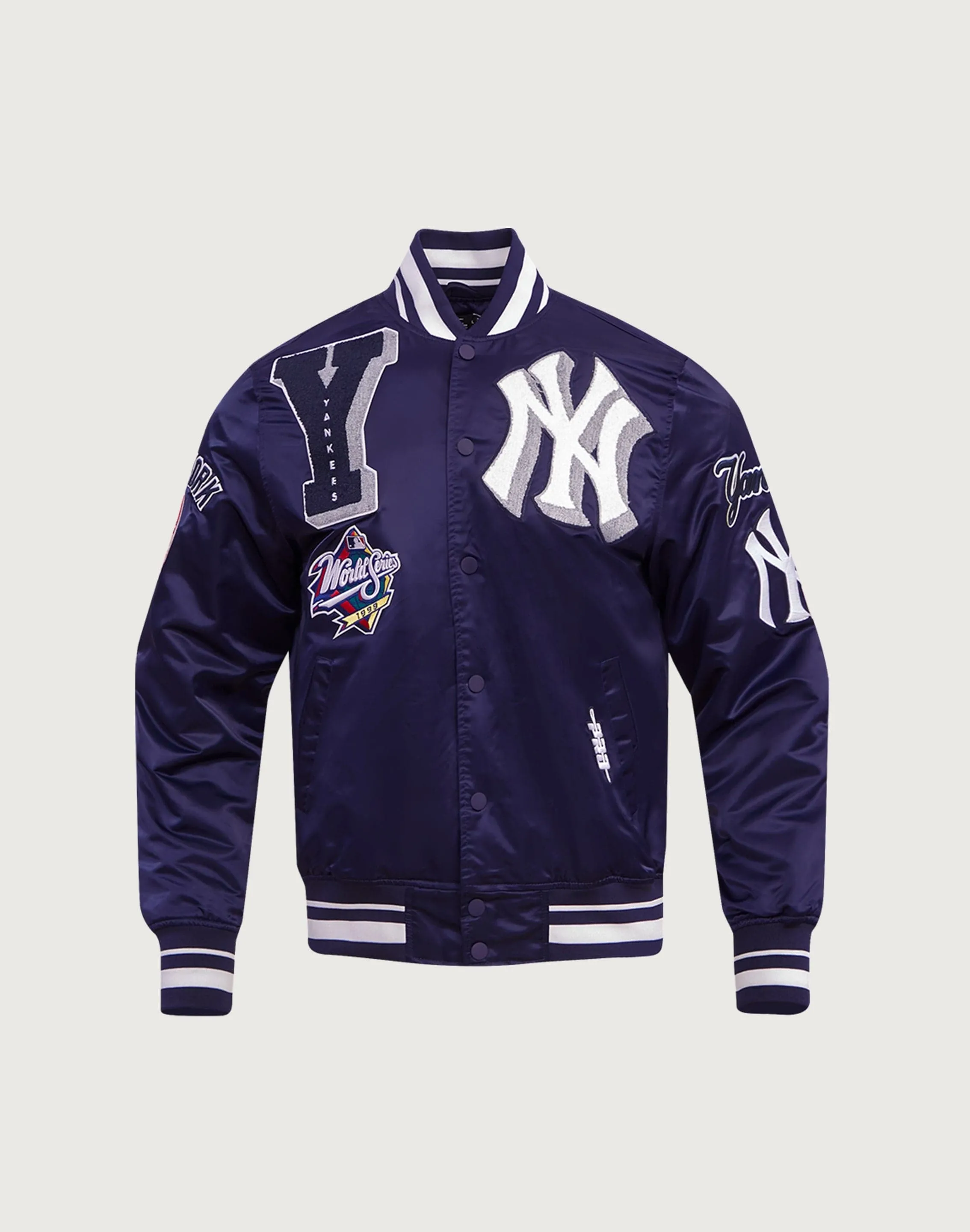 Pro Standard New York Yankees Mashup Rib Satin Jacket