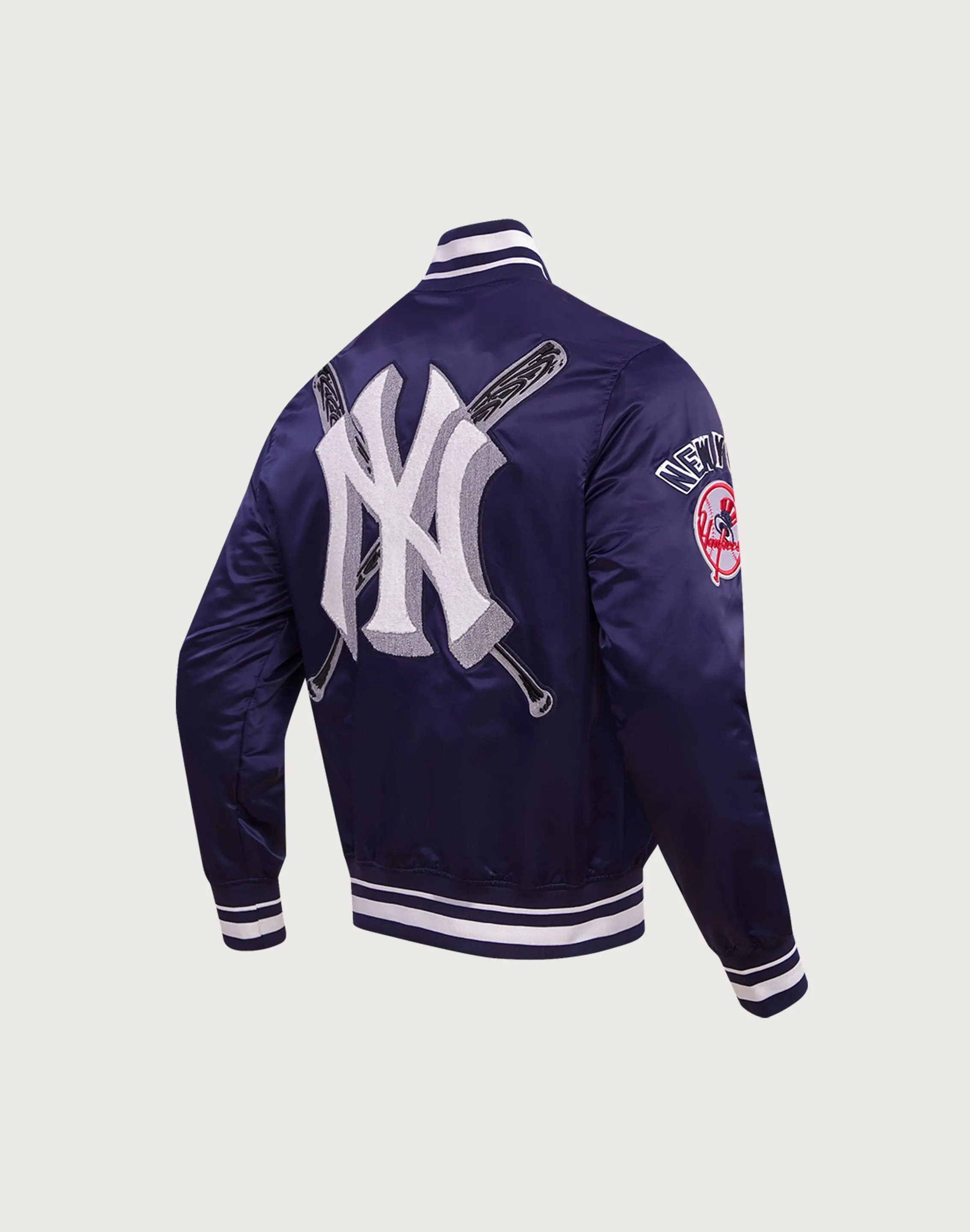 Pro Standard New York Yankees Mashup Rib Satin Jacket