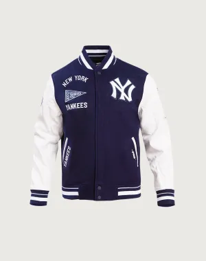 Pro Standard New York Yankees Retro Classic Rib Wool Varsity Jacket