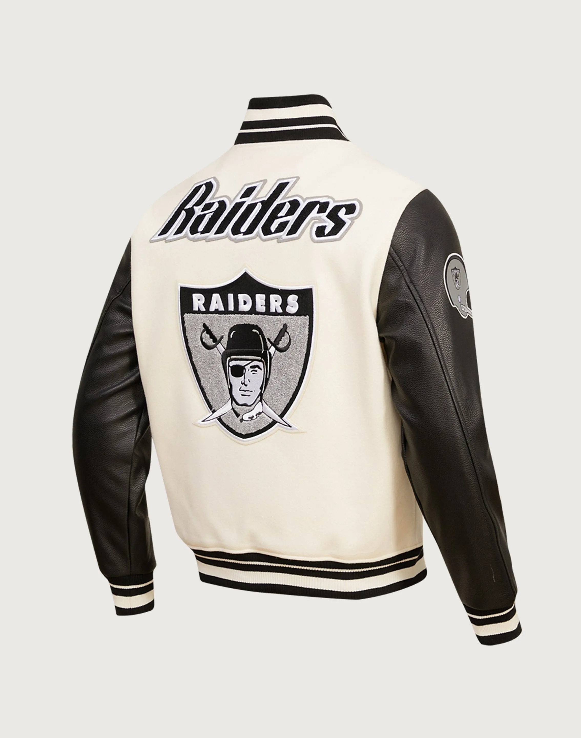 Pro Standard Oakland Raiders Retro Classic Rib Wool Varsity Jacket