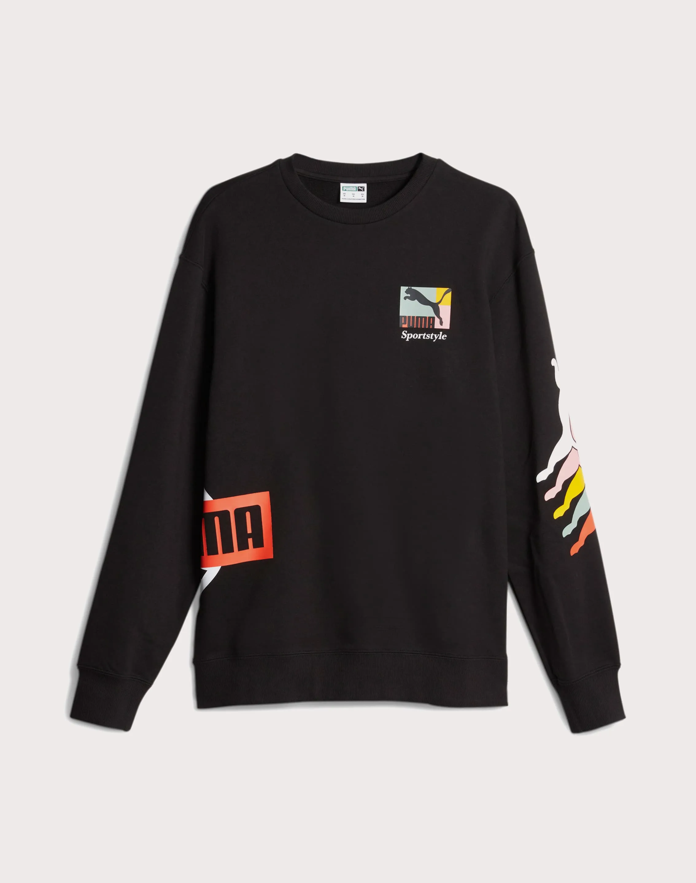 Puma Brand Love Crewneck Black Sweatshirt