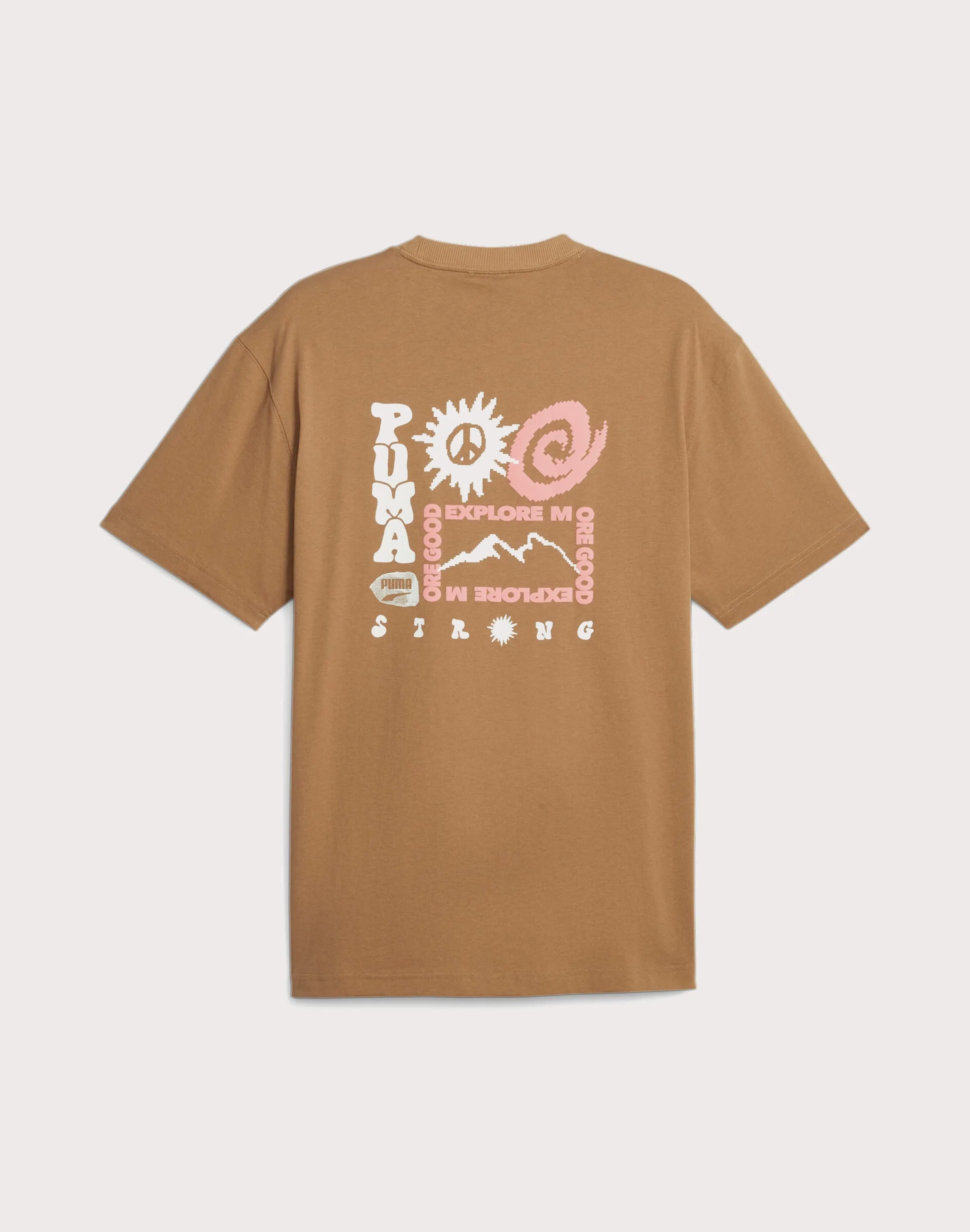 Puma Downtown Graphic Brown Tee