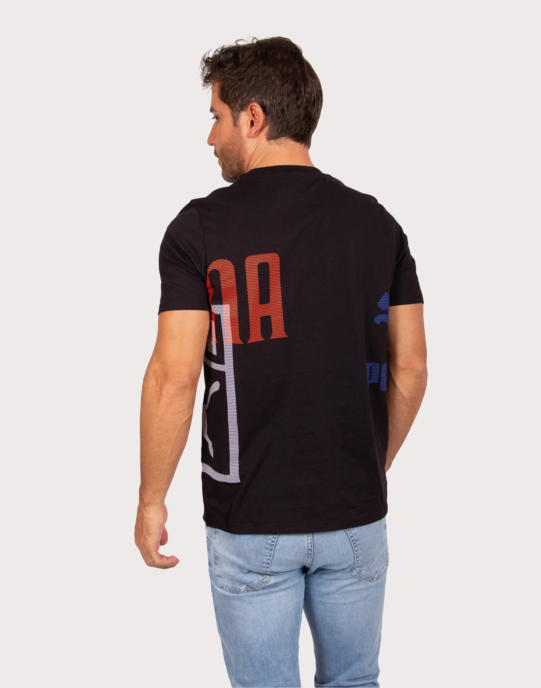 Puma Large Logo Black Tee