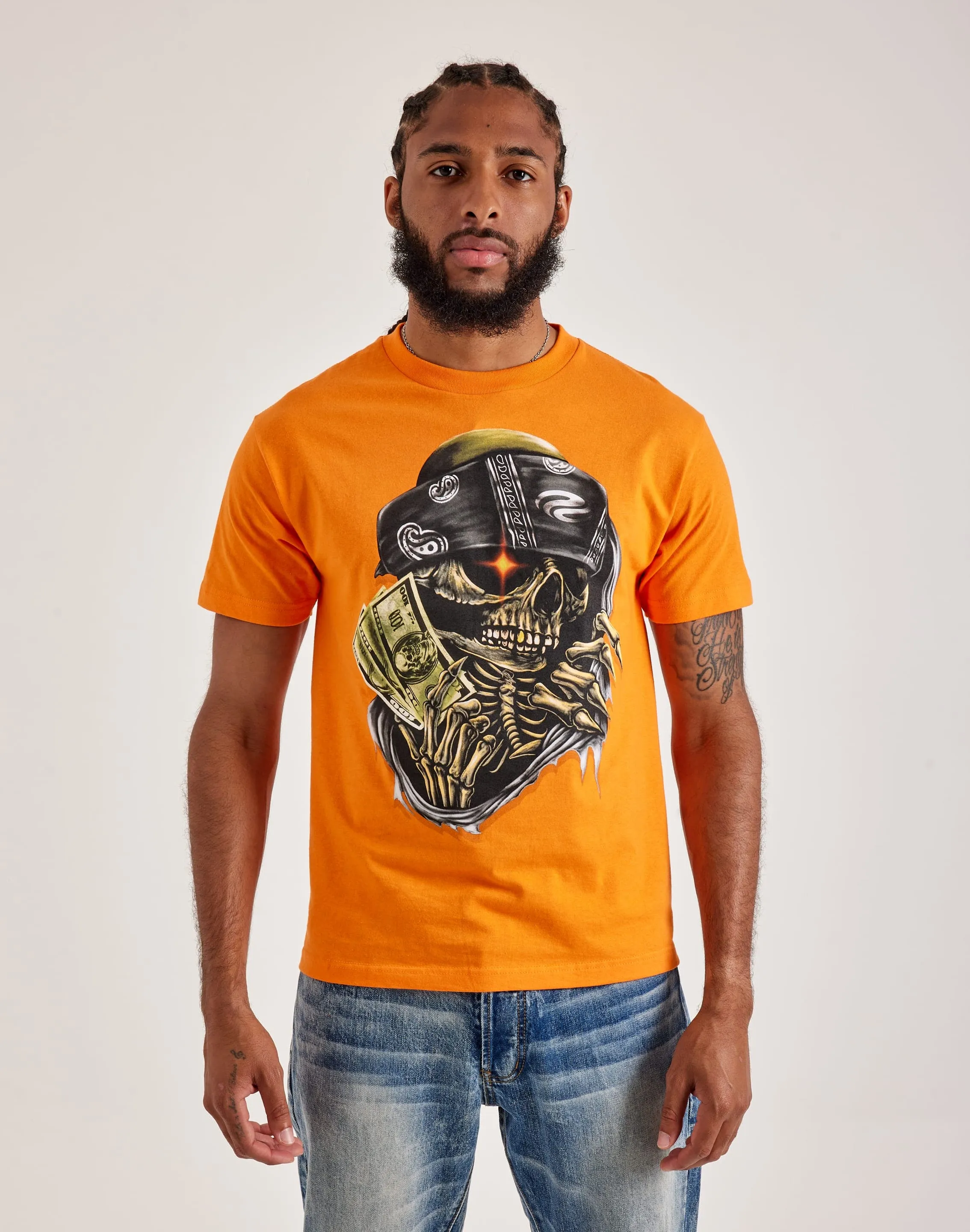 Pure Dopamine Skull Money Tee