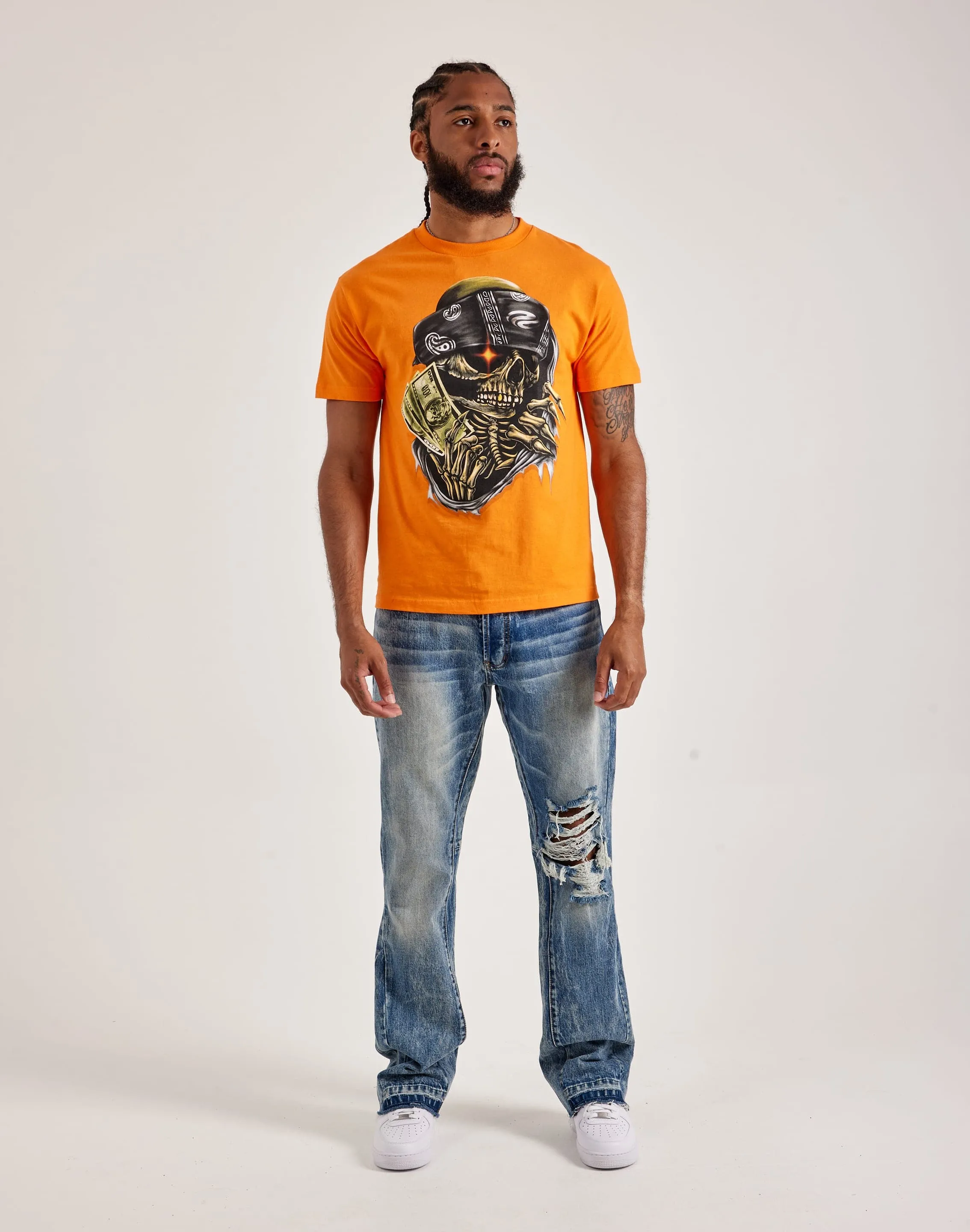 Pure Dopamine Skull Money Tee
