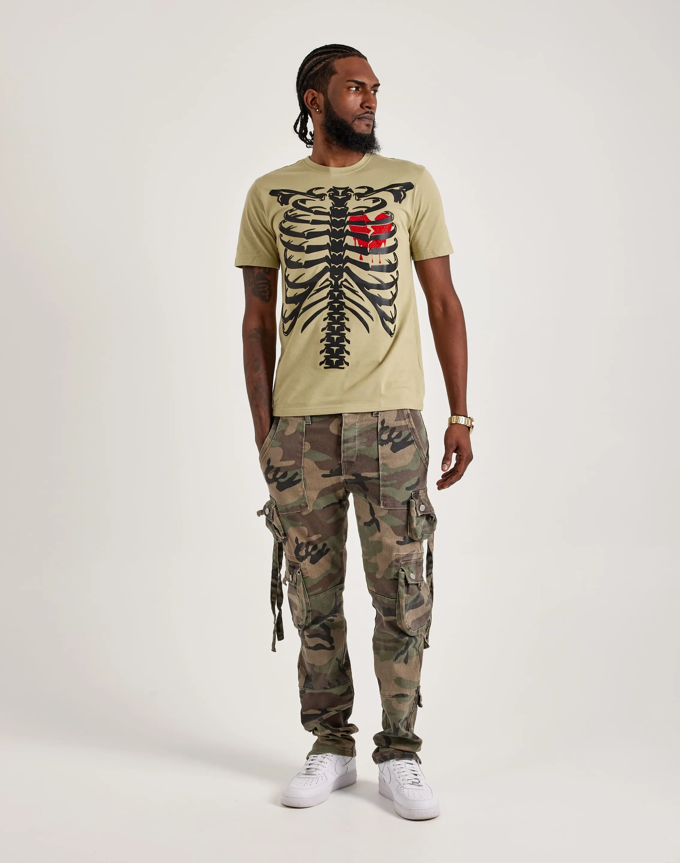 Roku Studio Skeleton Chest Tee