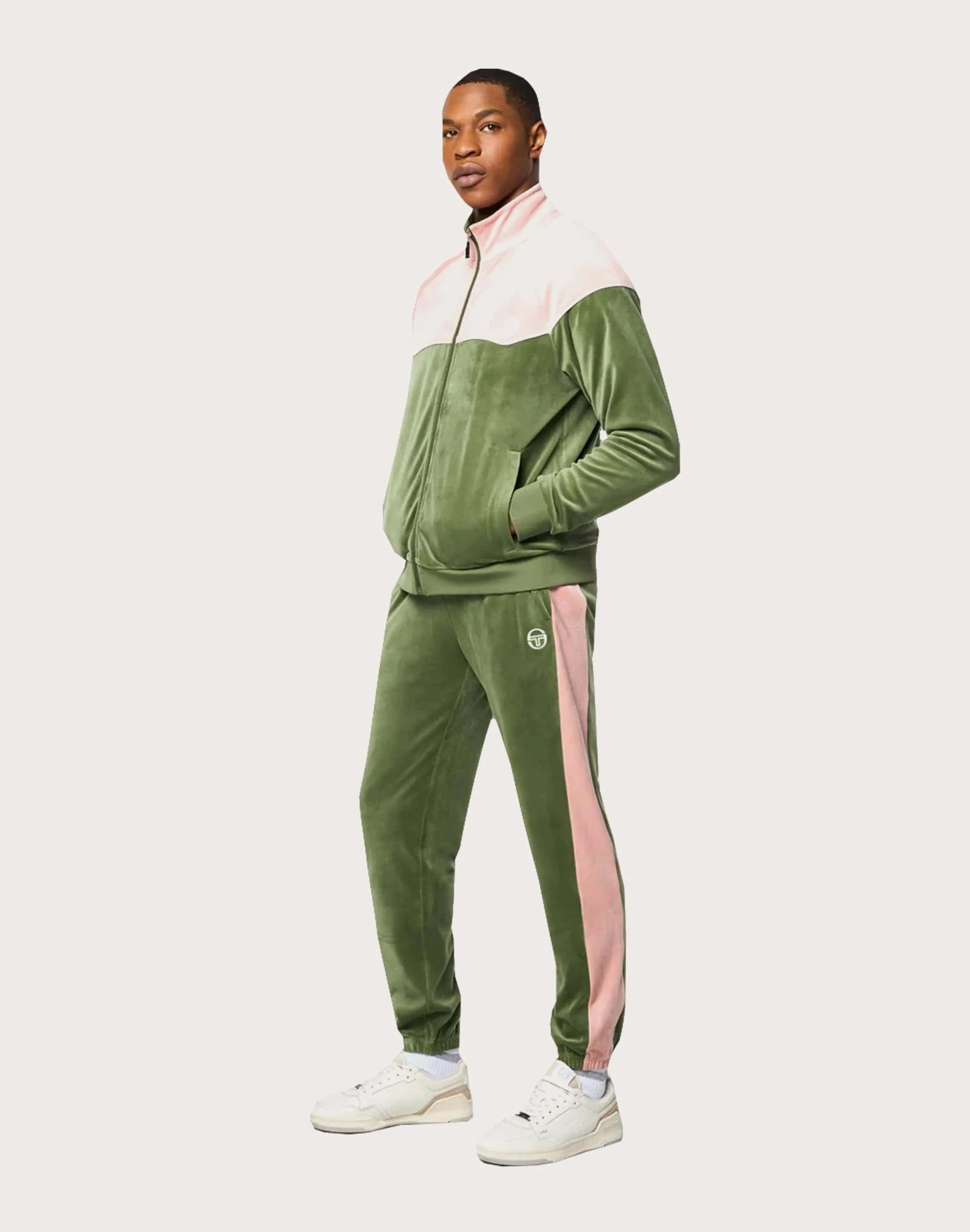 Sergio Tacchini Operations Inc Sergio Tacchini Cielo Velour Track Jacket