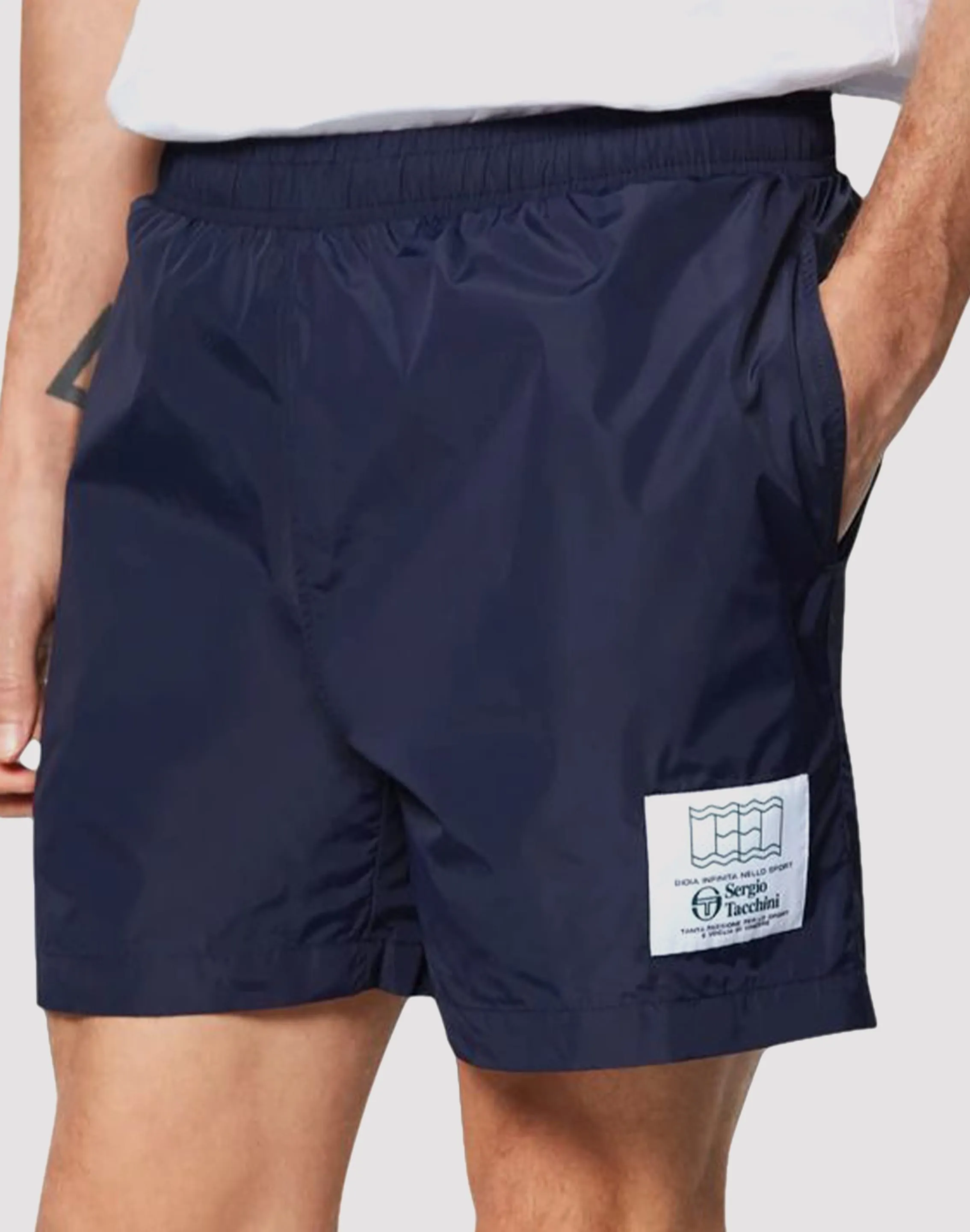 Sergio Tacchini Operations Inc Sergio Tacchini Onda Nylon Marine Blue Short