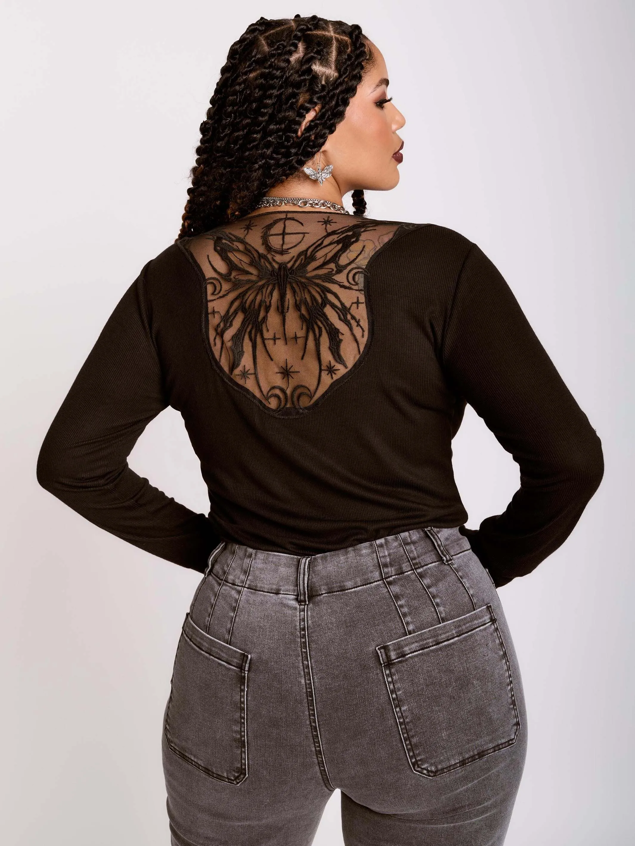 Sigil Moth Rib Top