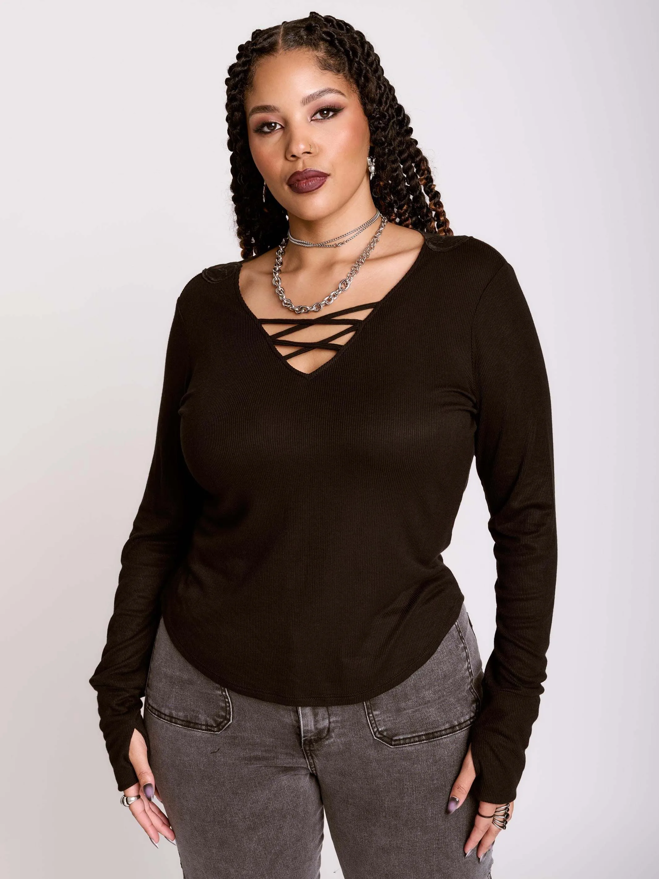 Sigil Moth Rib Top
