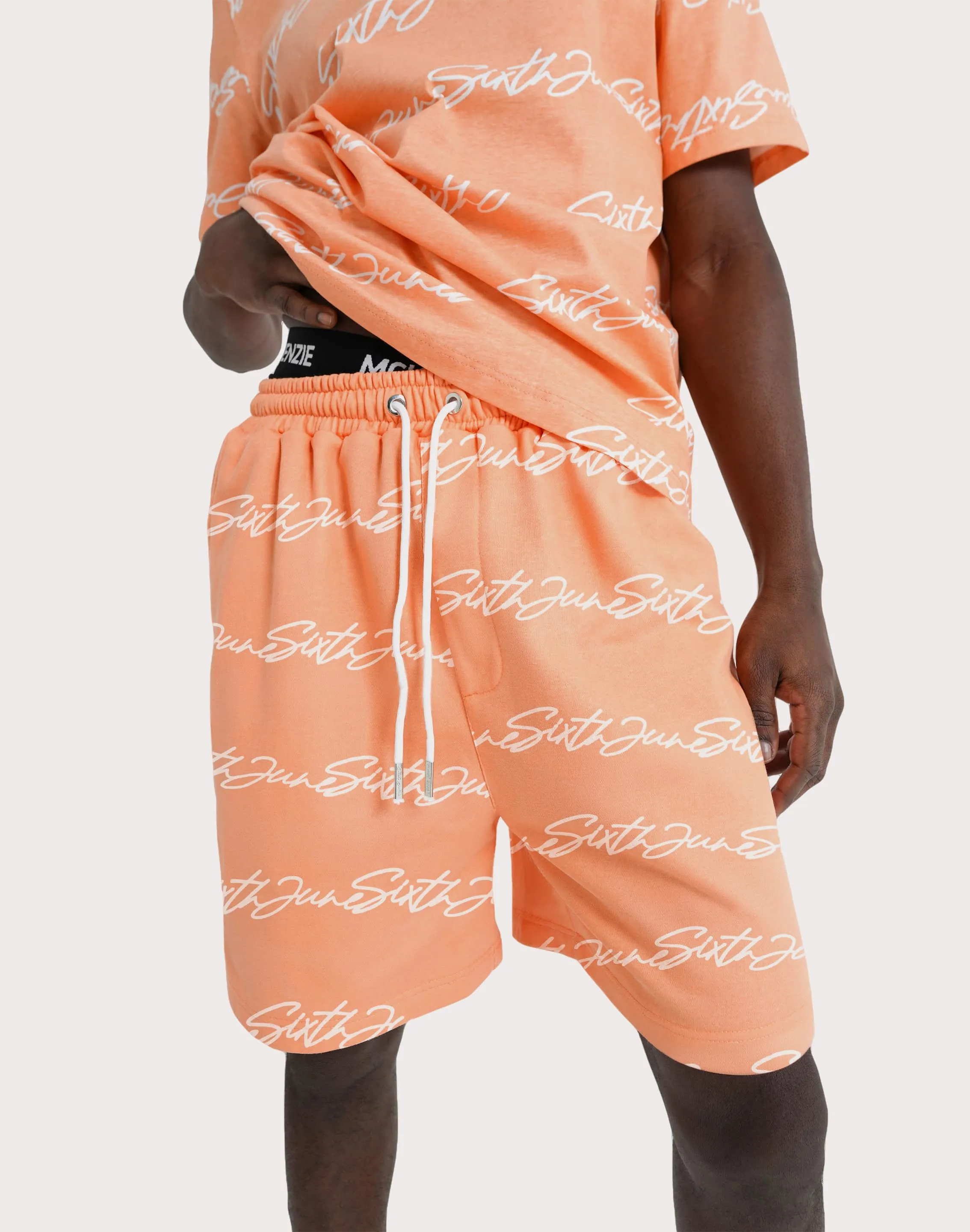 SJP DISTRIBUTION COMPANY Sixth June All-Over-Print Fleece Shorts