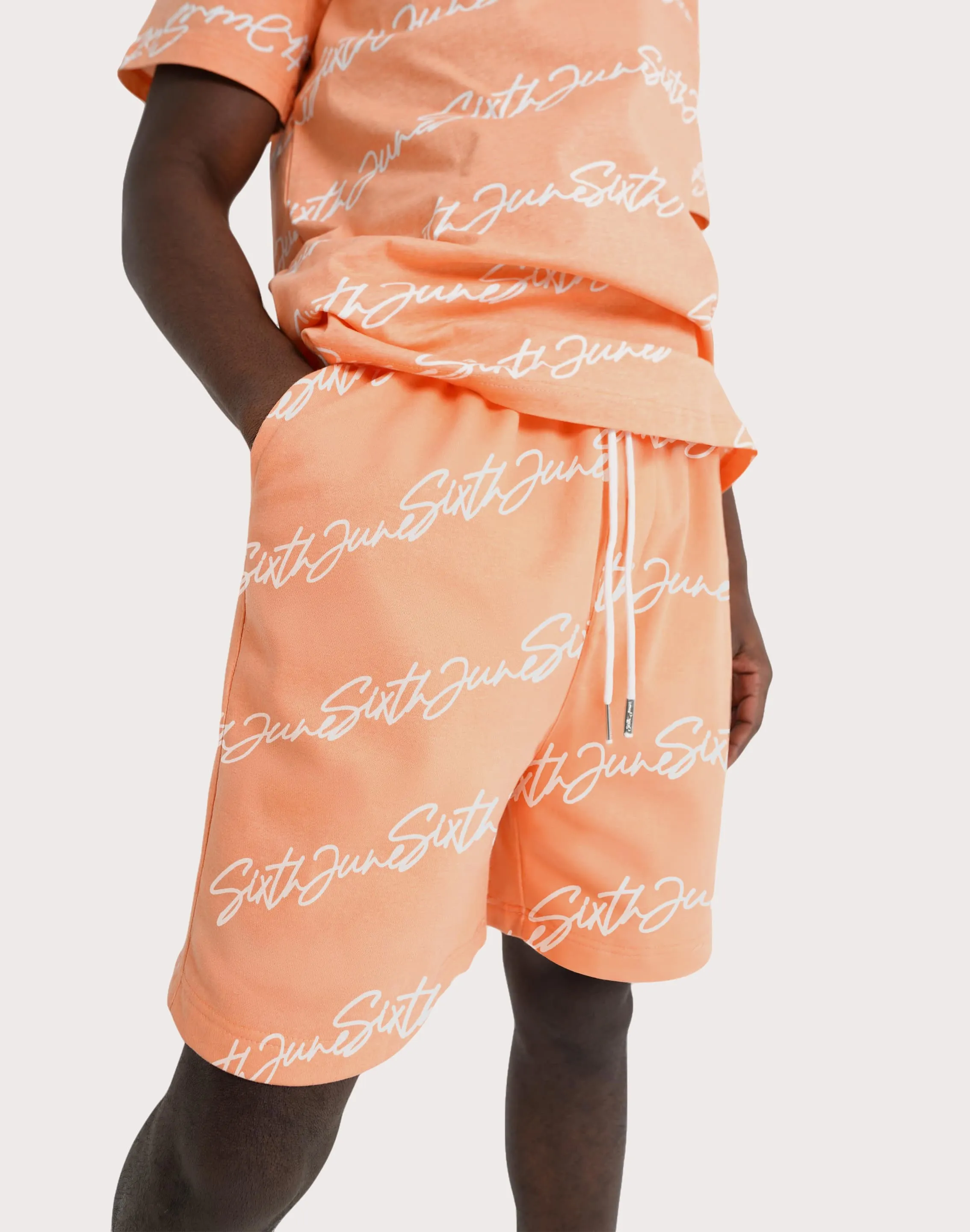 SJP DISTRIBUTION COMPANY Sixth June All-Over-Print Fleece Shorts