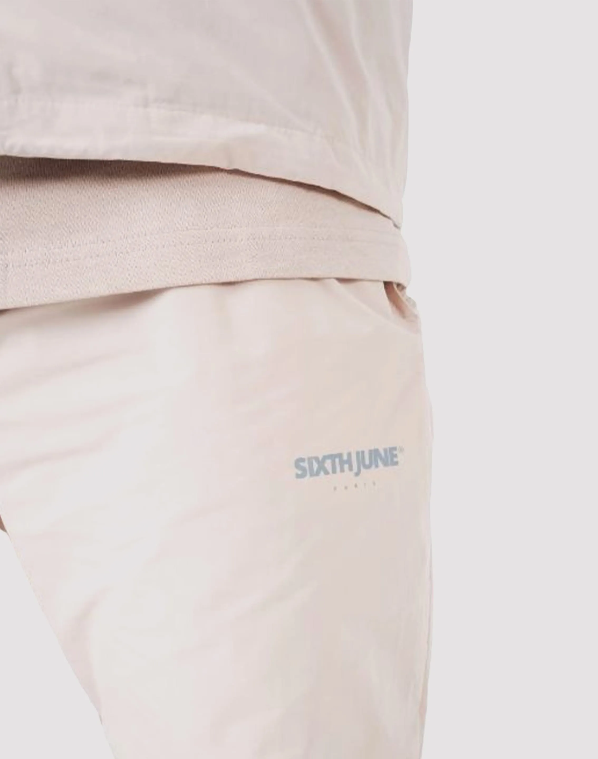 SJP DISTRIBUTION COMPANY Sixth June Nylon Sport Beige Joggers