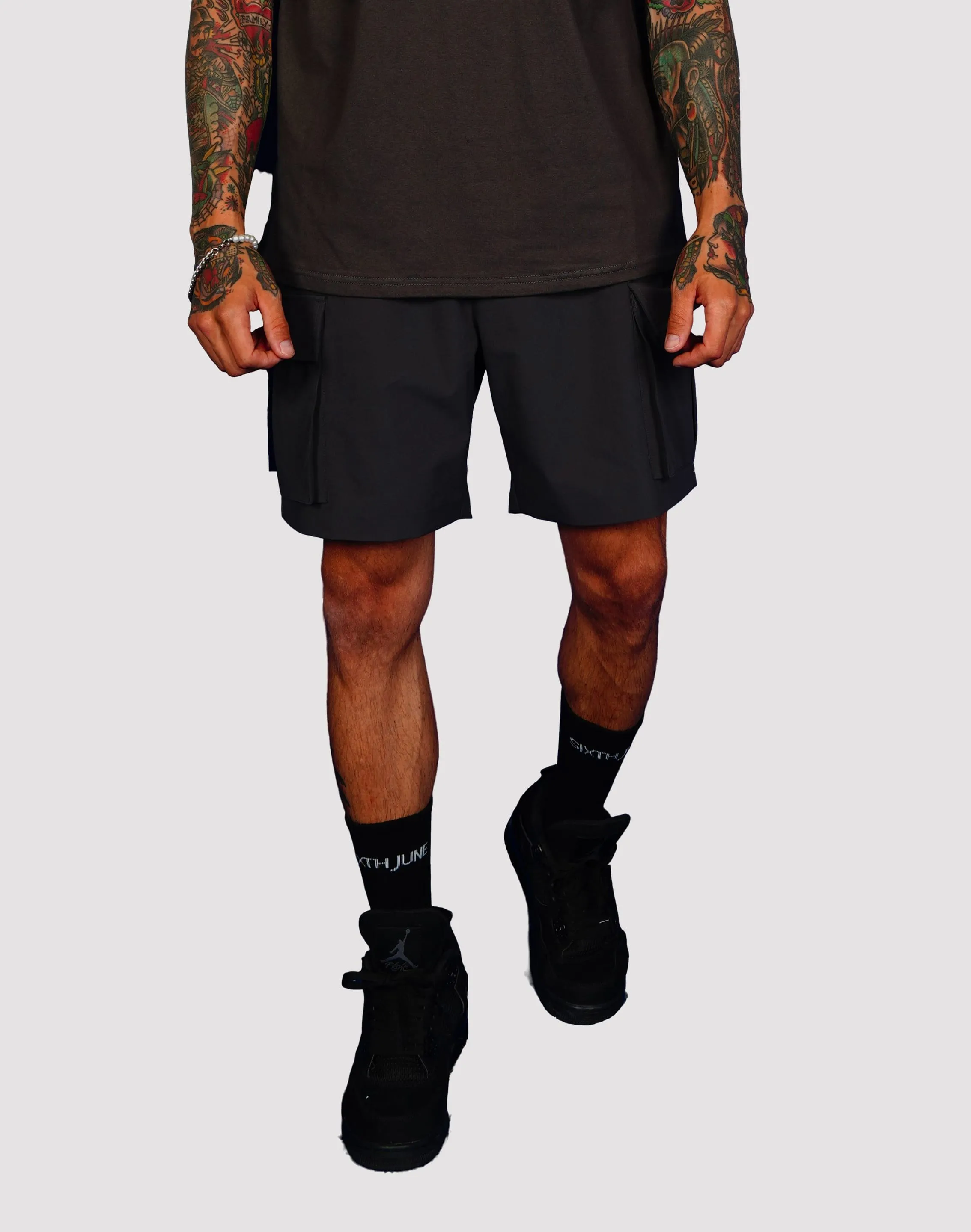 SJP DISTRIBUTION COMPANY Sixth June Nylon Tech Black Shorts