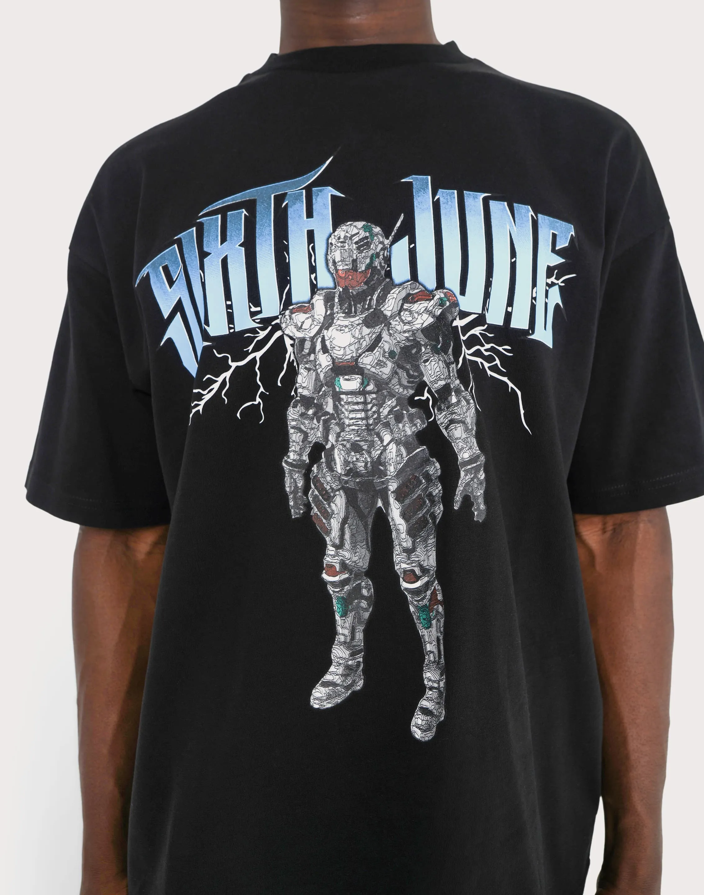 SJP DISTRIBUTION COMPANY Sixth June Transformer Black Tee