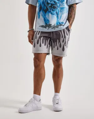 Smoke Rise Flame Fleece Shorts