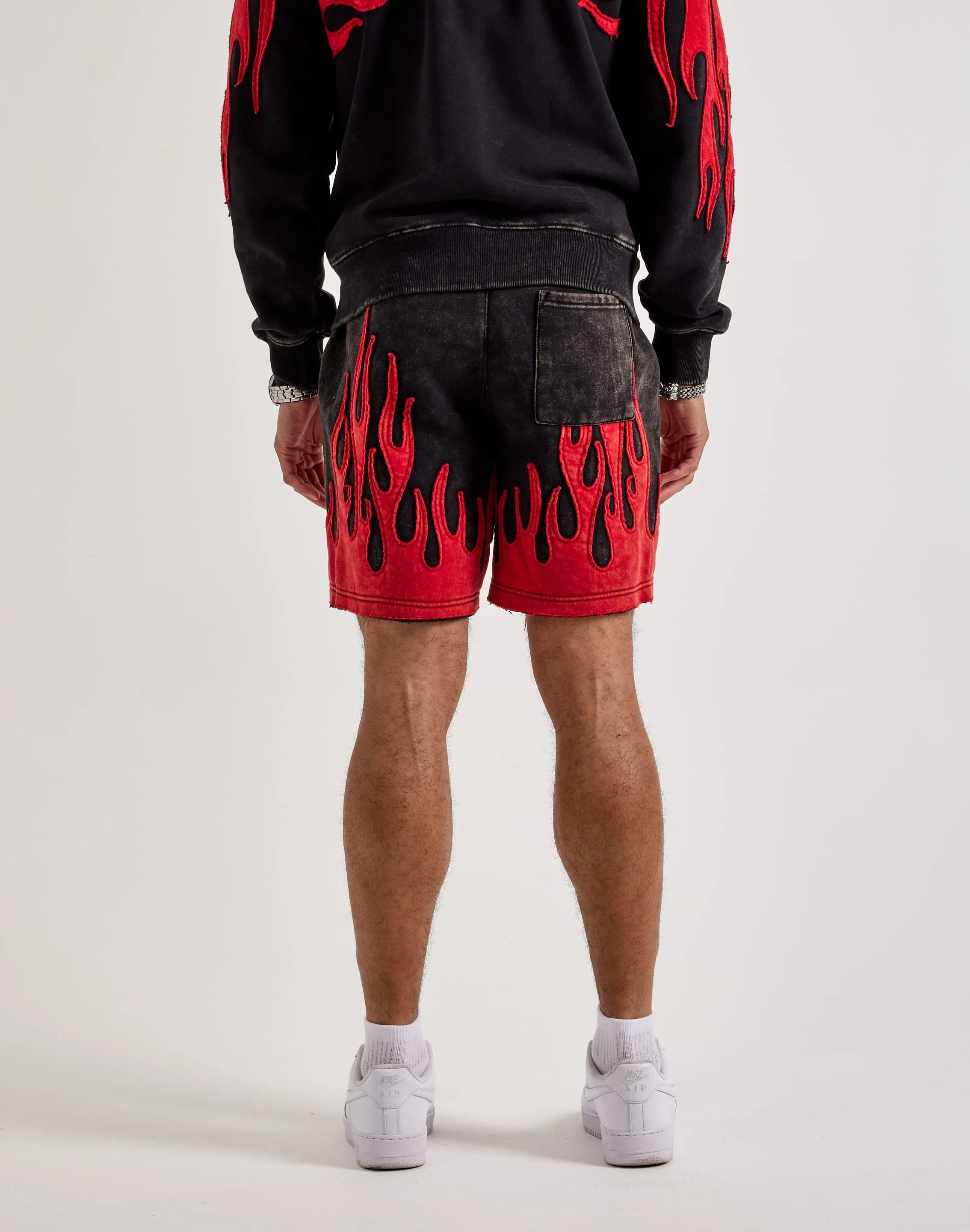 Smoke Rise Flame Fleece Shorts